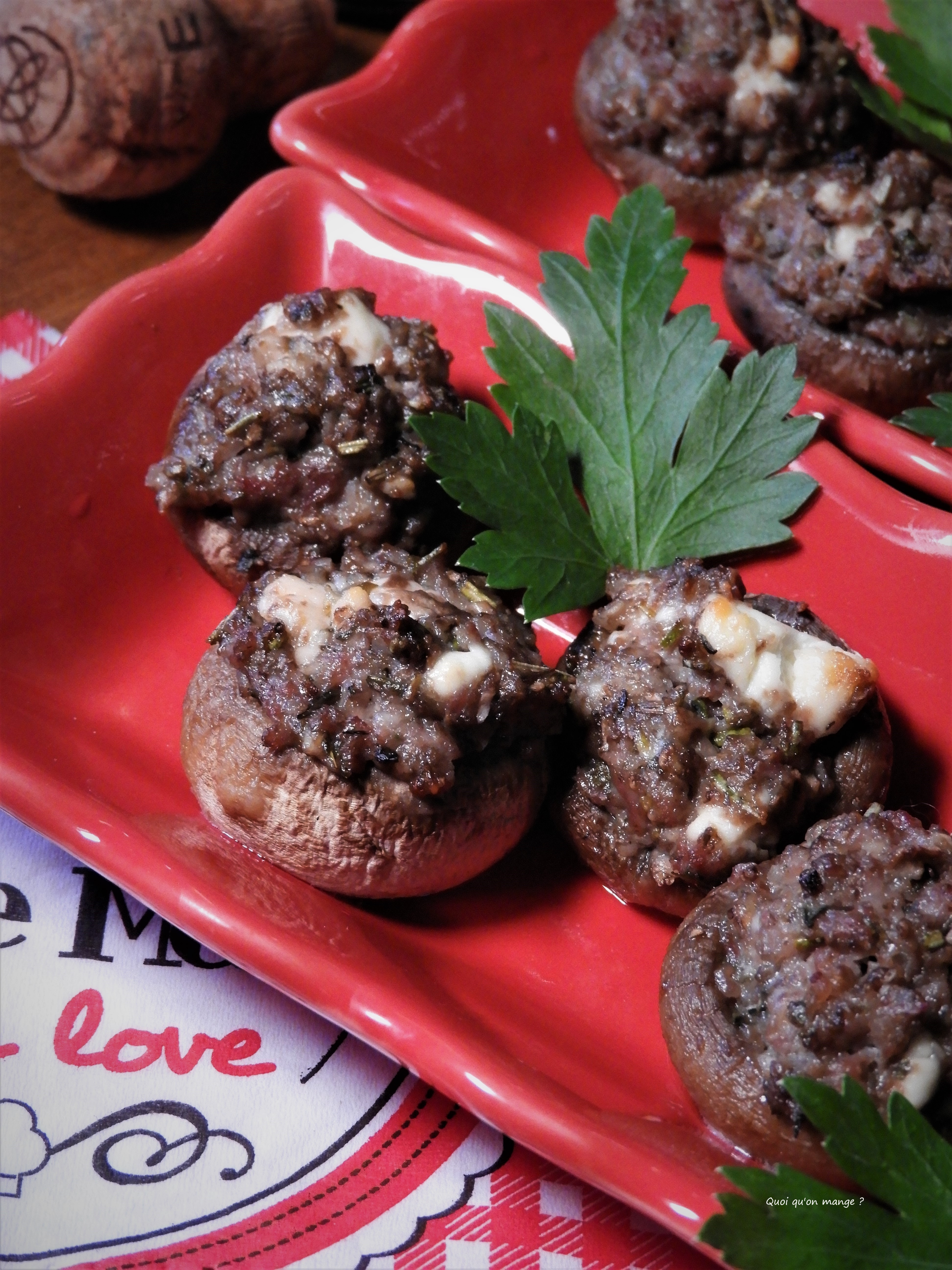 Champignons de Paris farcis