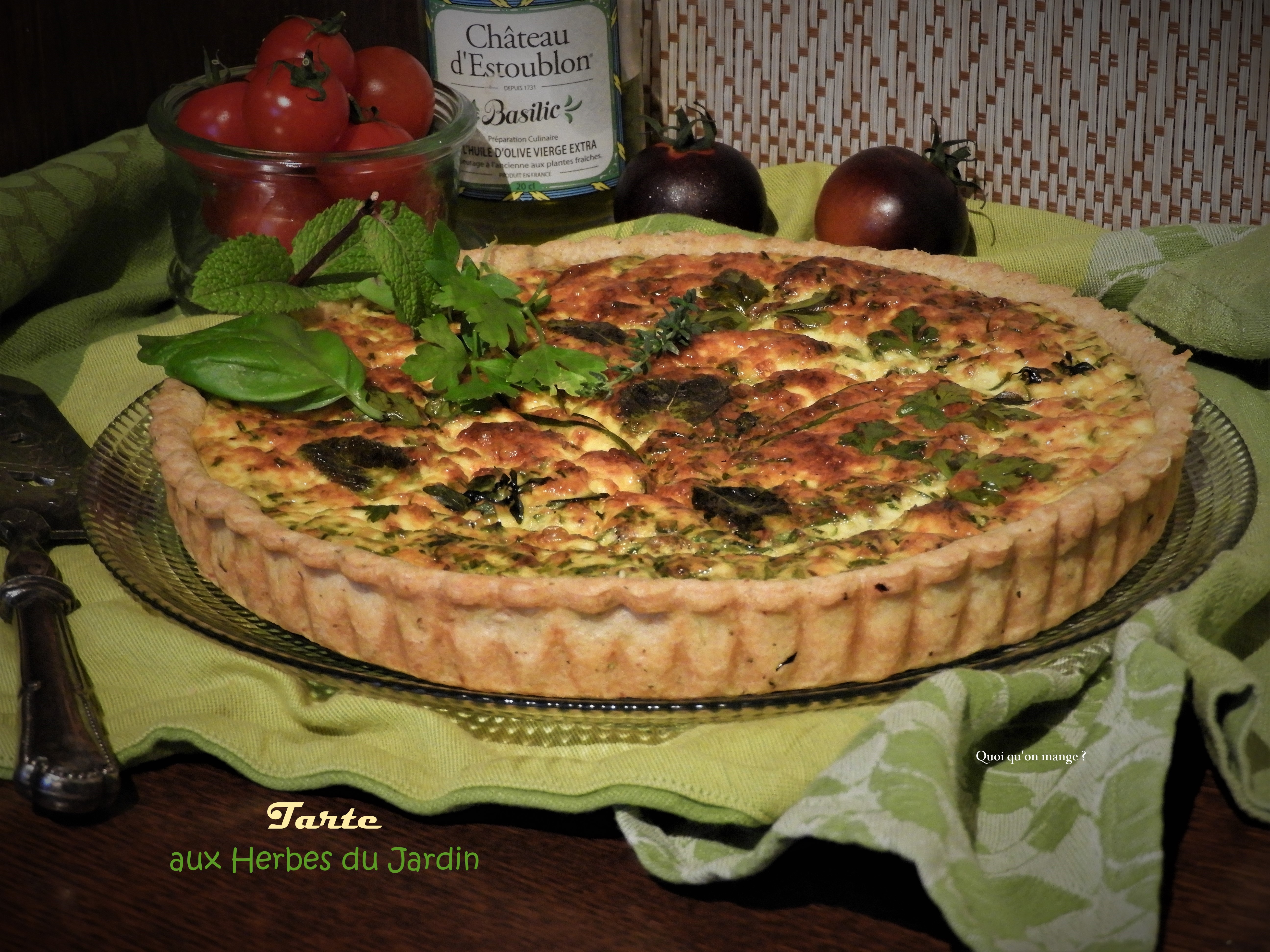 Tarte aux herbes du&nbsp;jardin