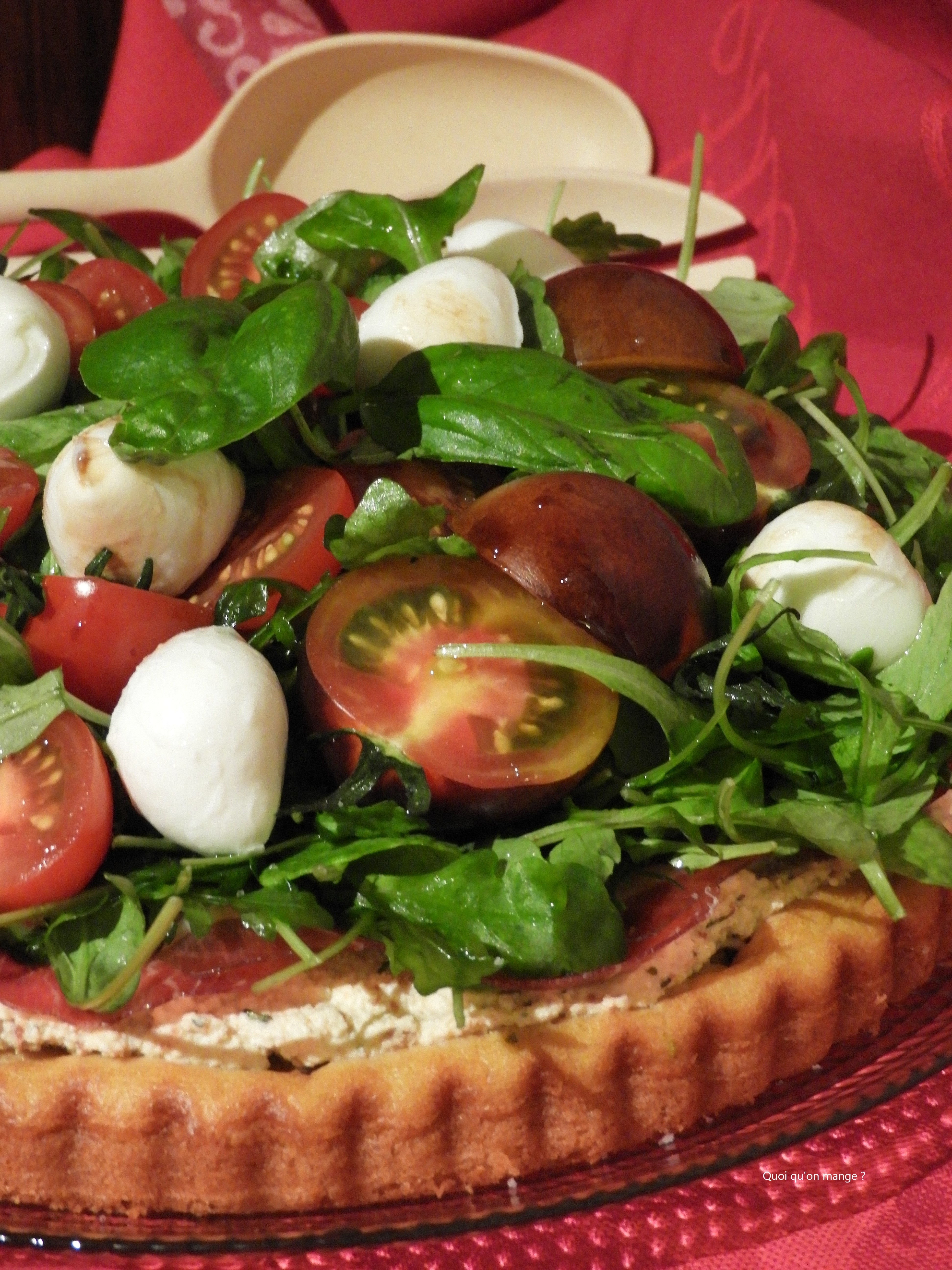 Tarte à la roquette, façon tarte à l'italienne