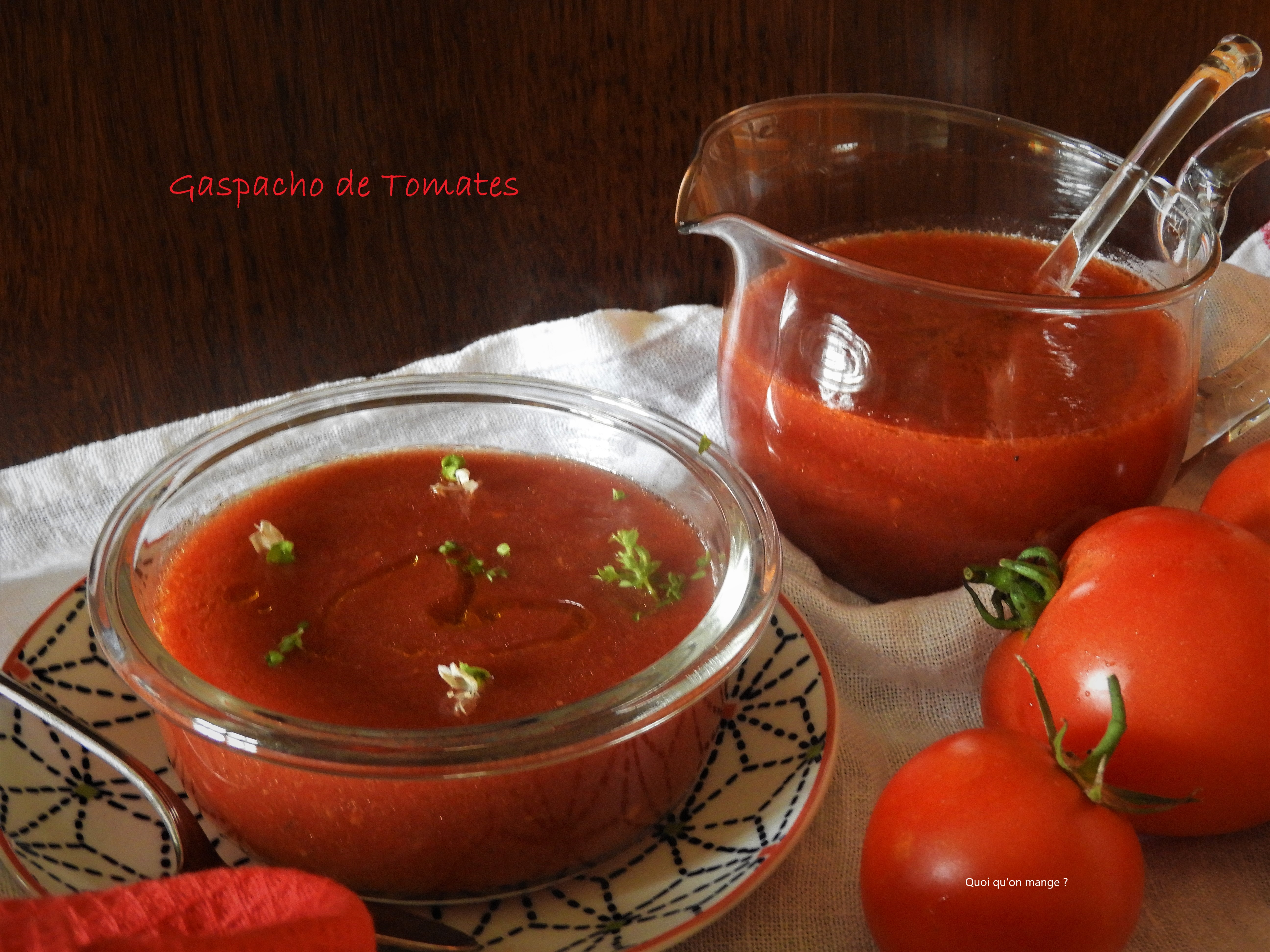 Gaspacho de tomates