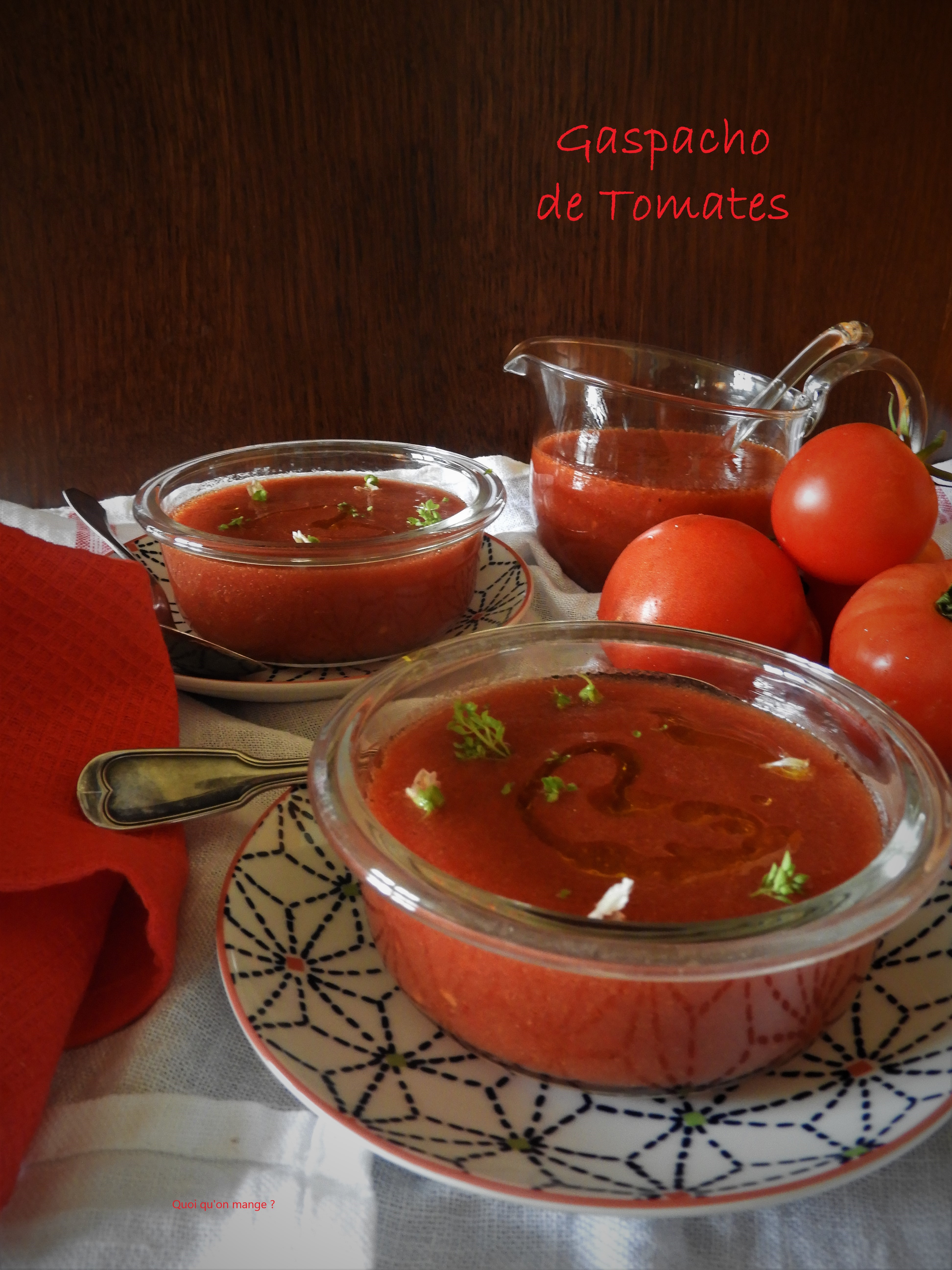 Gaspacho de tomates de Hugo&nbsp;Roellinger