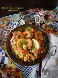 Risotto safrané aux gambas aux faux airs de&nbsp;paëlla