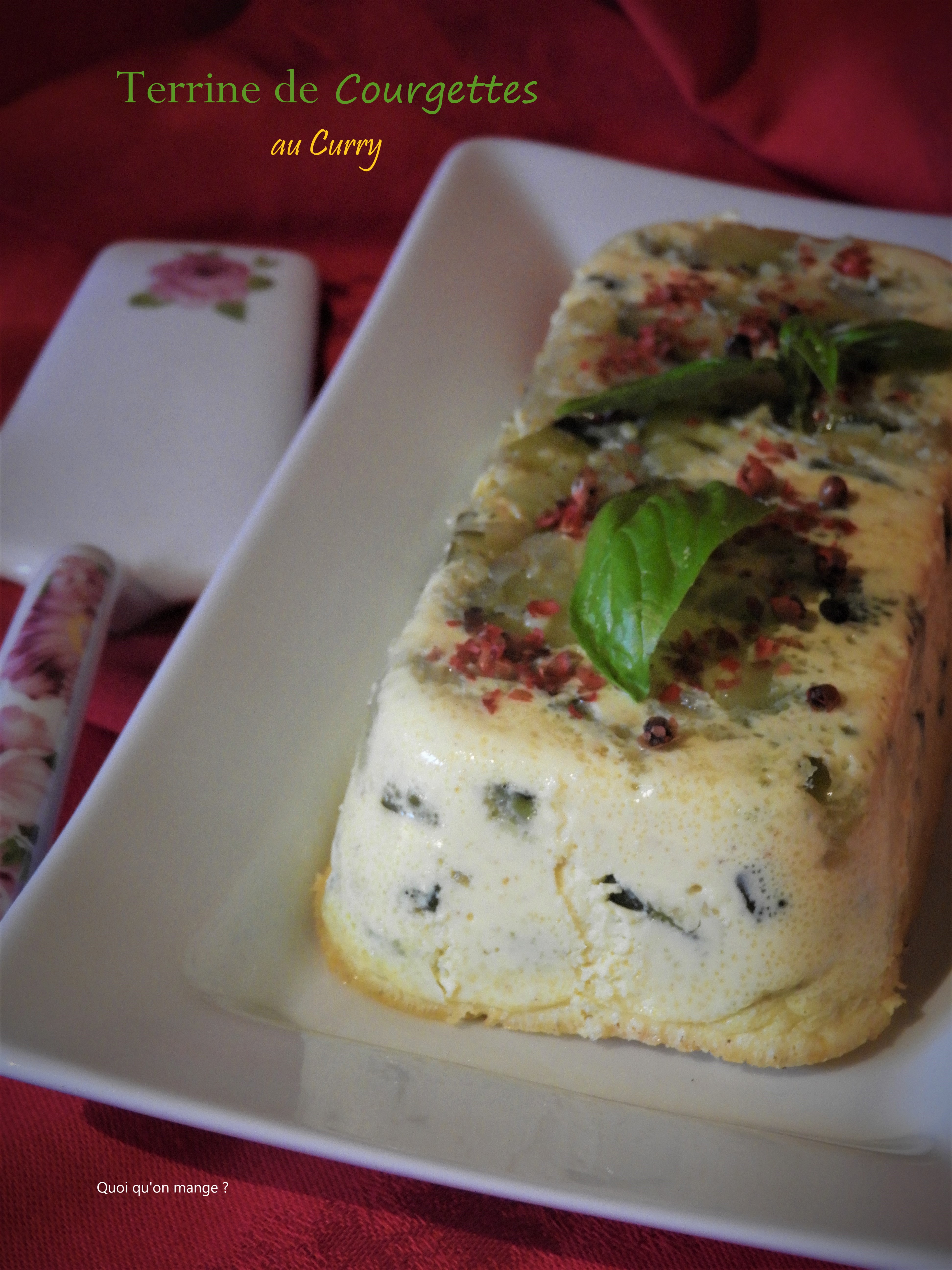 Terrine de courgettes au curry