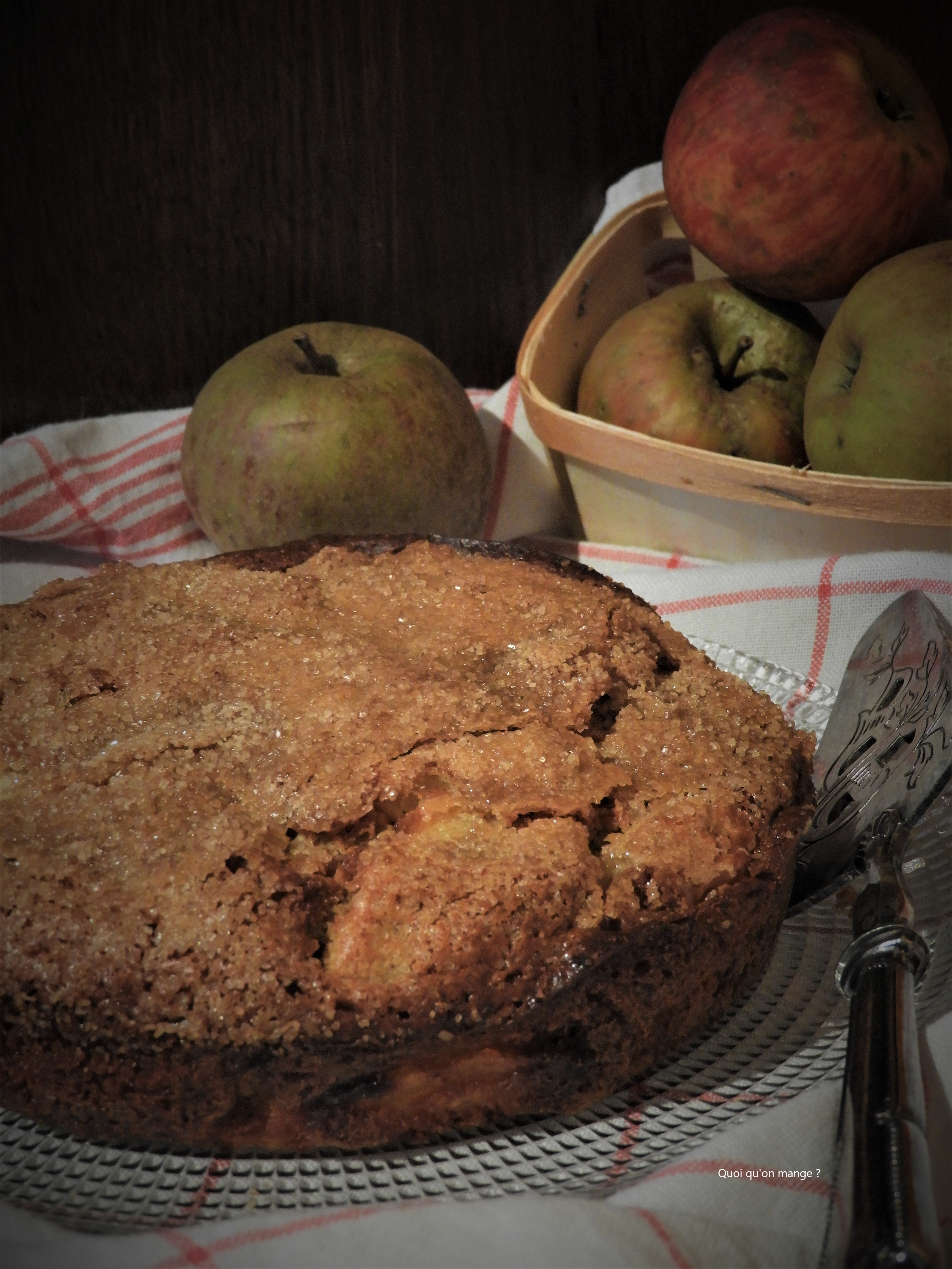 Gâteau croûte croustillante au yaourt et aux pommes