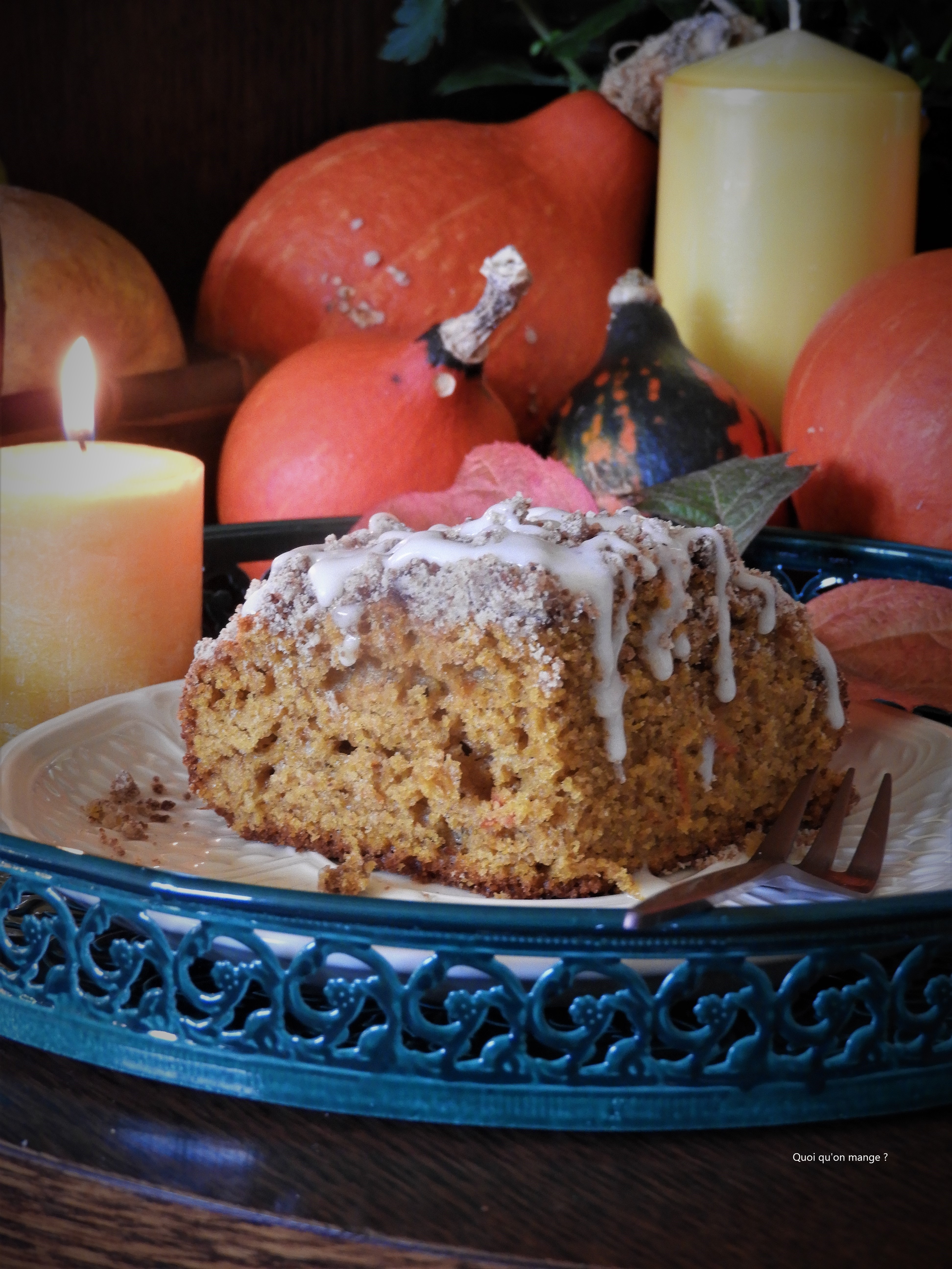 Gâteau streusel au potimarron et épices de Noël