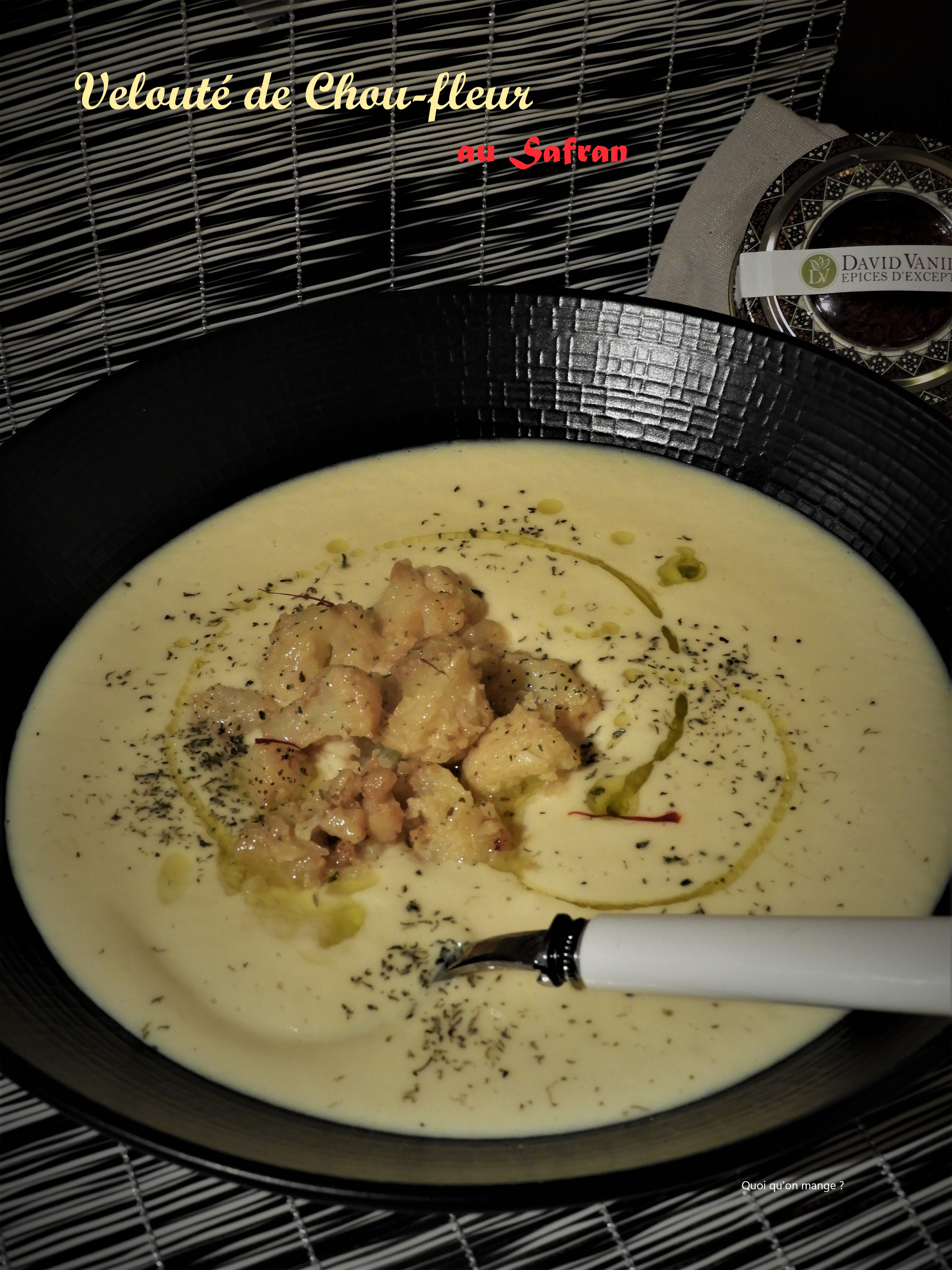 Velouté de chou-fleur safrané