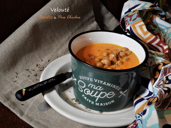 Velouté de carottes aux pois chiches