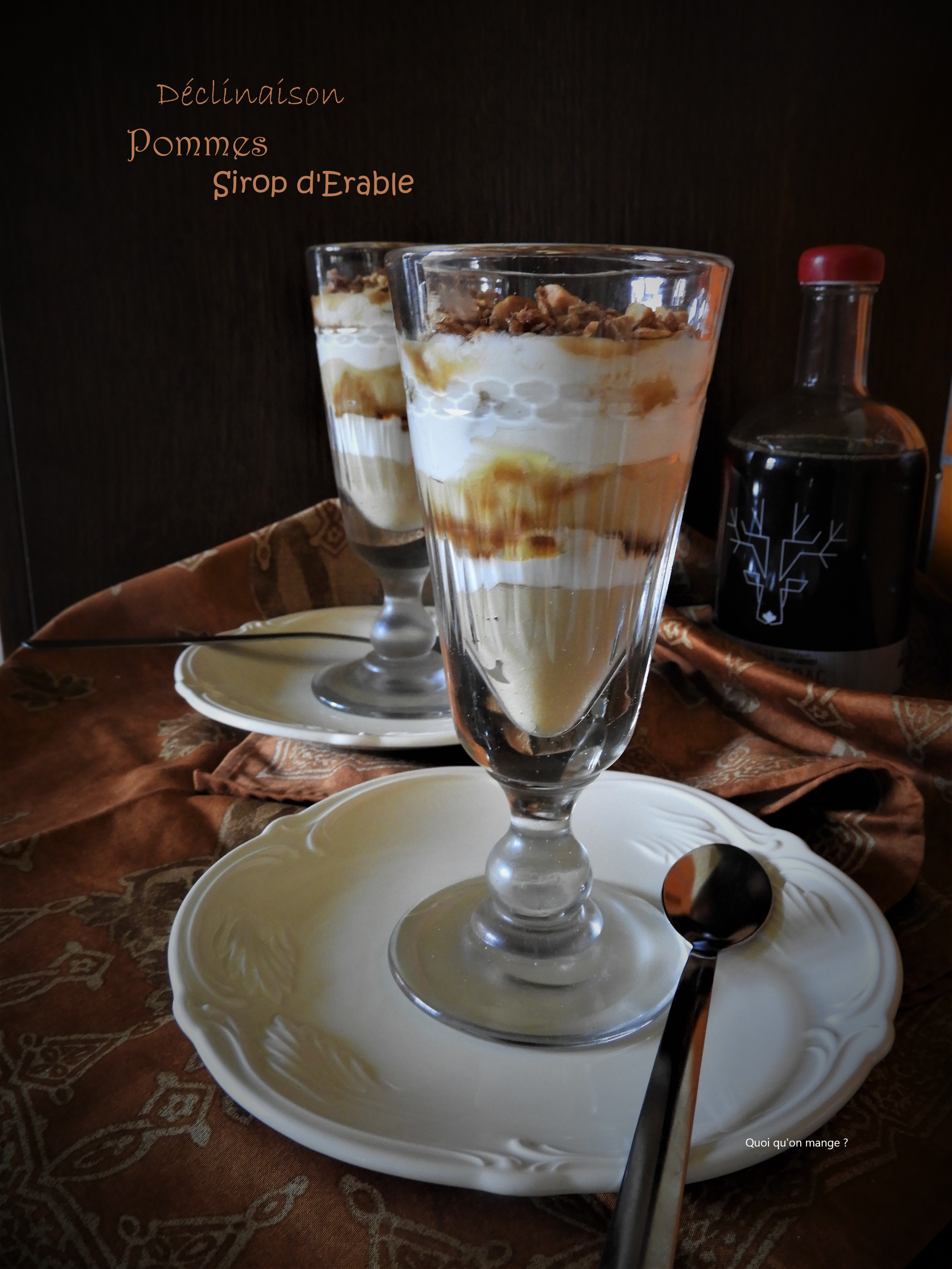 Déclinaison de pommes au bon goût de sirop d'érable