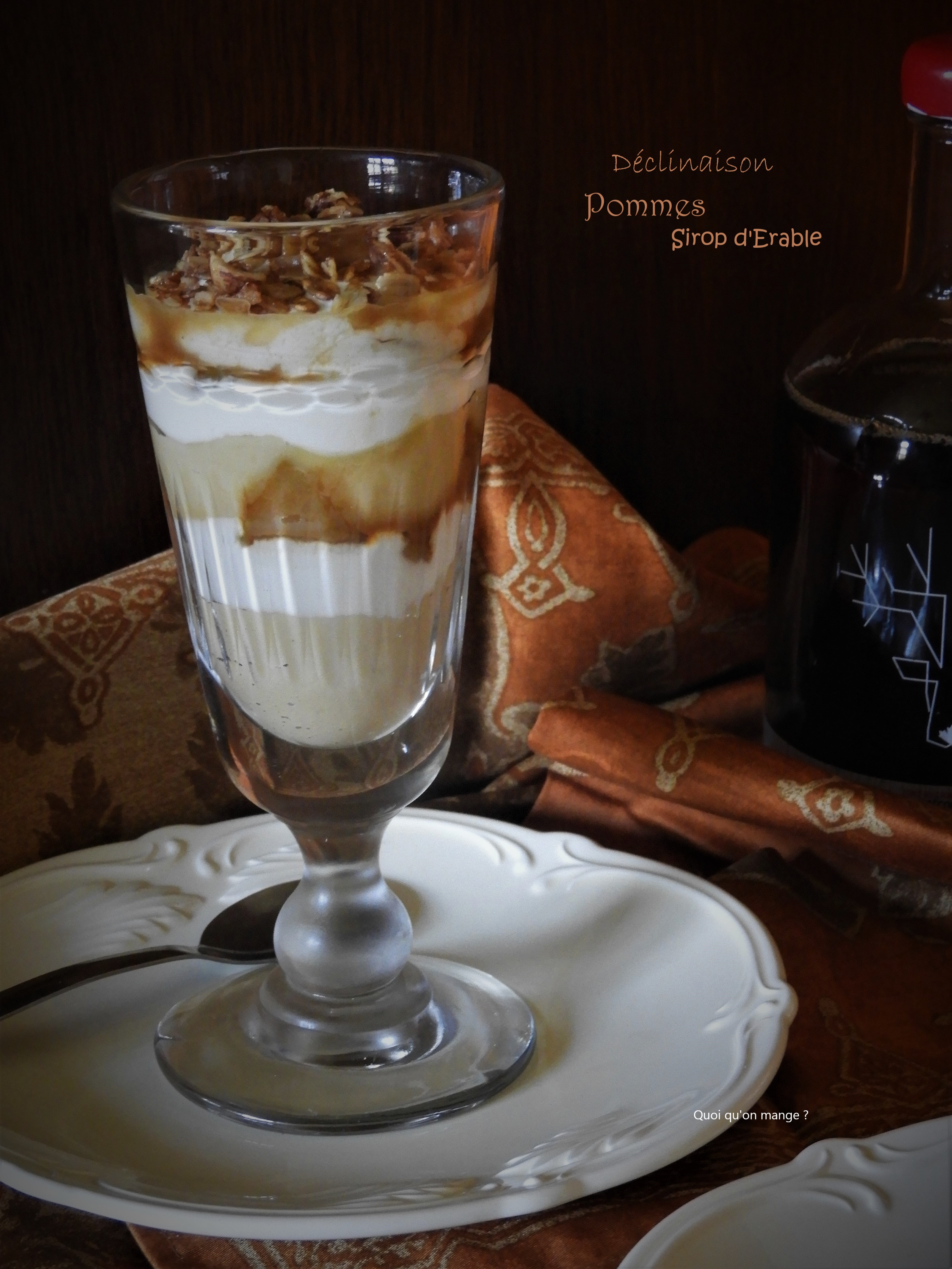 Déclinaison de pommes au bon goût de sirop d'érable