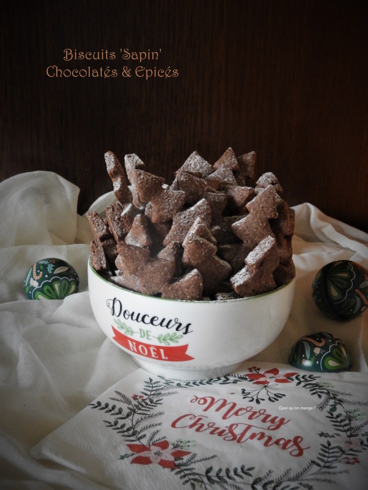 Mon beau sapin, sablé de Noël chocolaté et&nbsp;épicé
