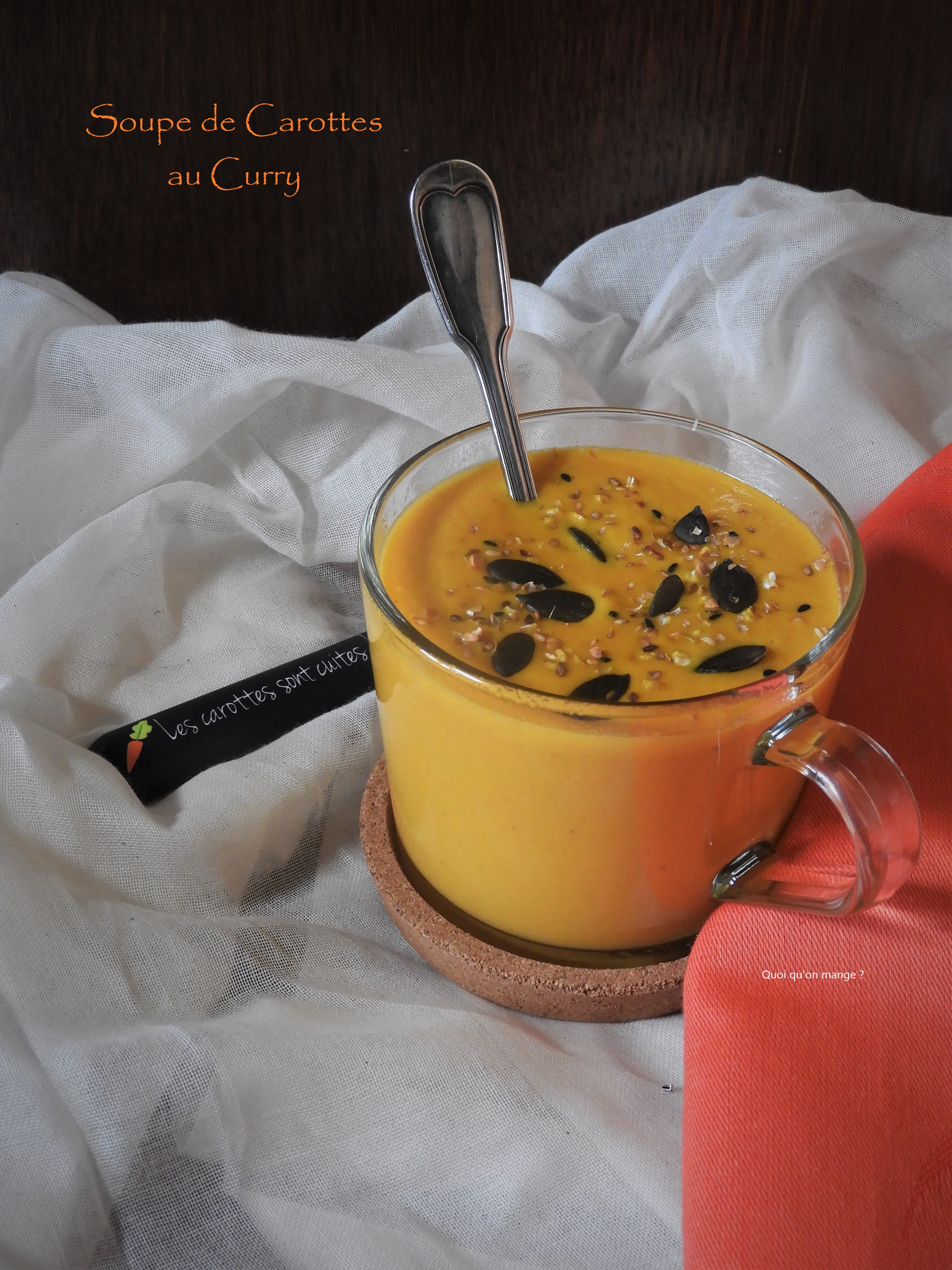 Soupe de carottes au curry