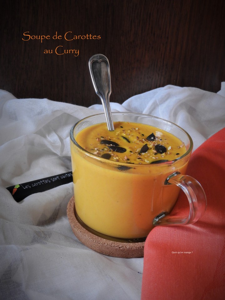 Soupe de carottes au curry&nbsp;rouge
