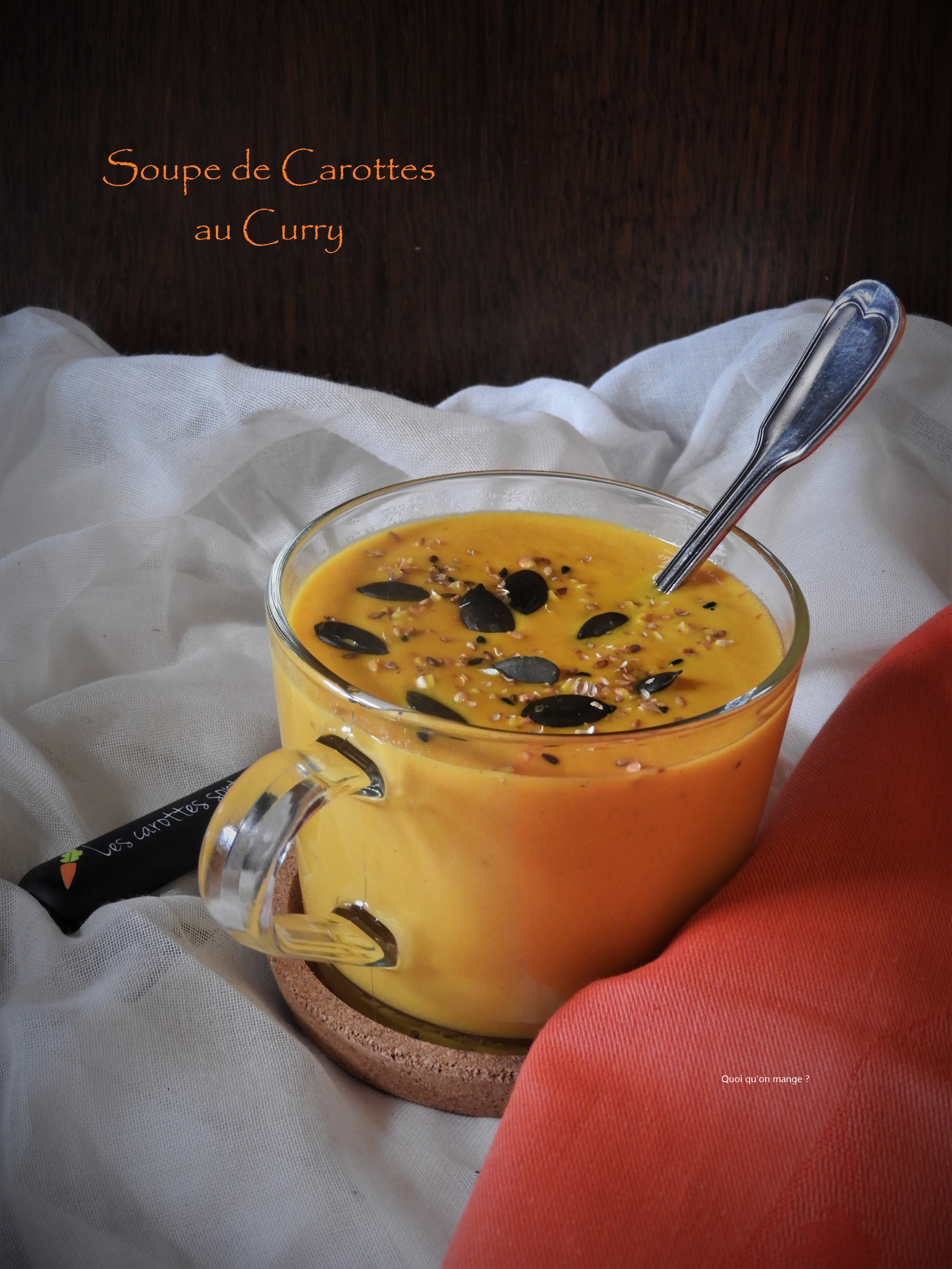 Soupe de carottes au curry