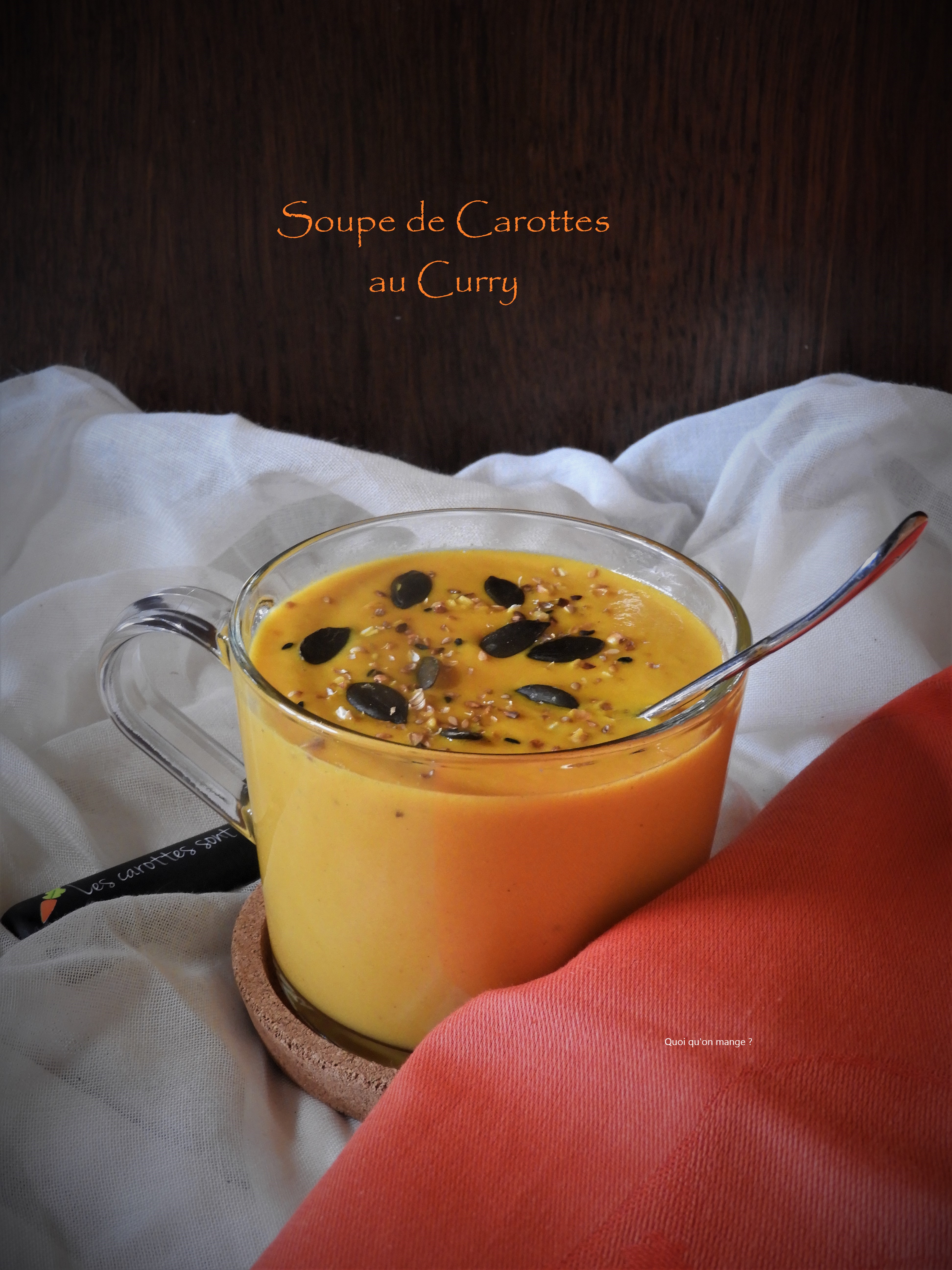 Soupe de carottes au curry