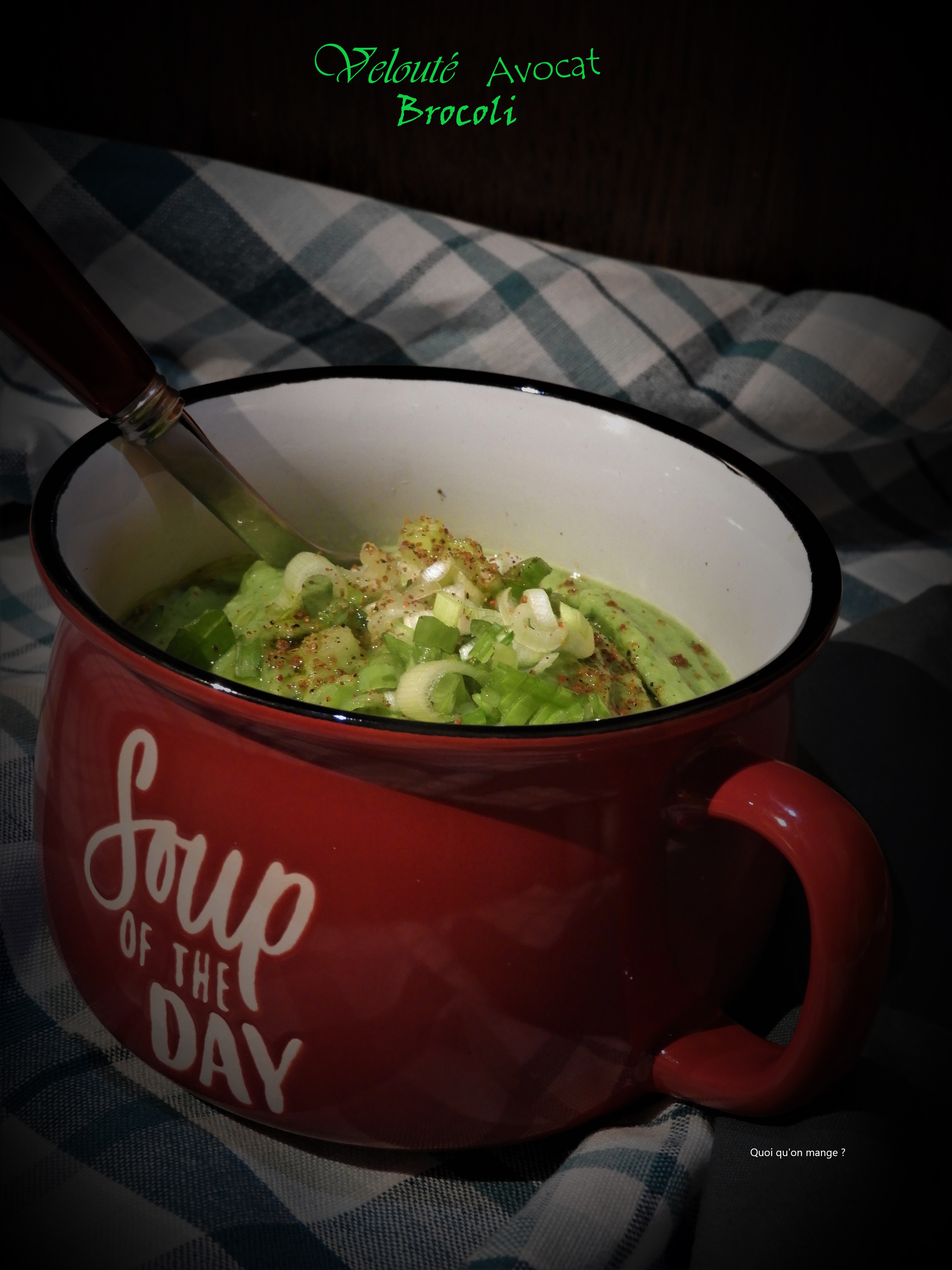 Velouté de brocoli à l'avocat