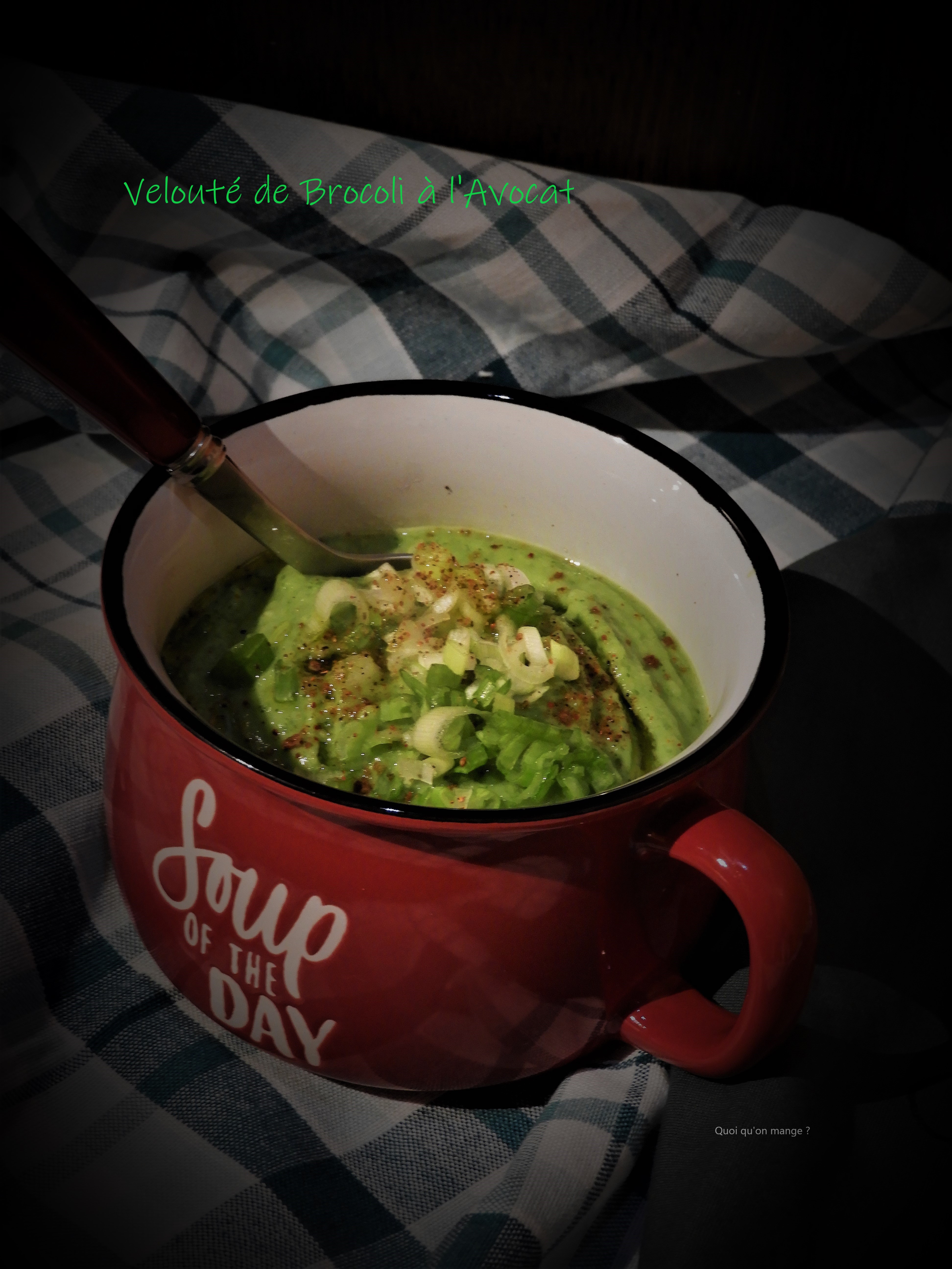 Velouté de brocoli à l'avocat