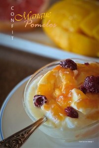 Confit de mangue au pamplemousse