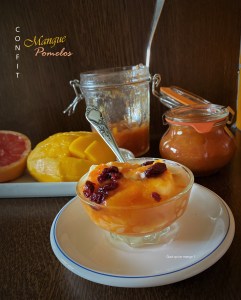 Confit de mangue au pamplemousse