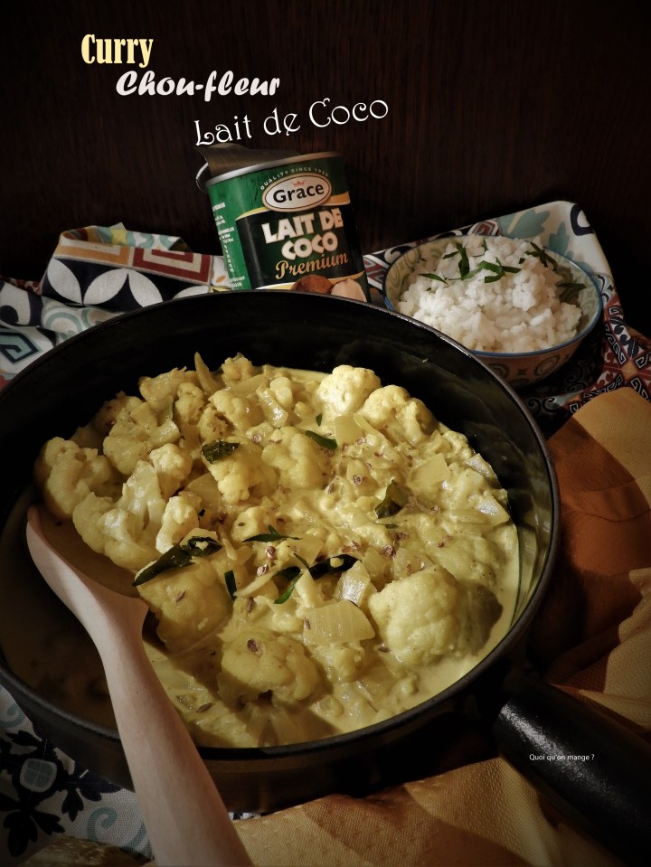 Curry de chou-fleur au lait de coco