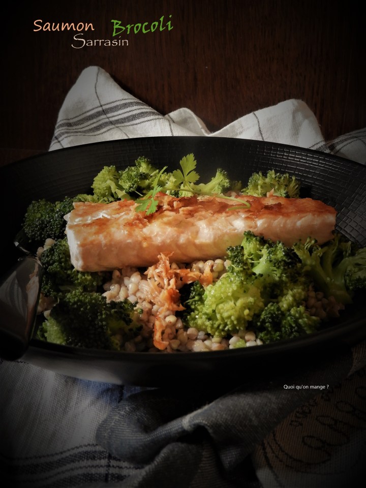 Dos de saumon sur lit de sarrasin au&nbsp;brocoli