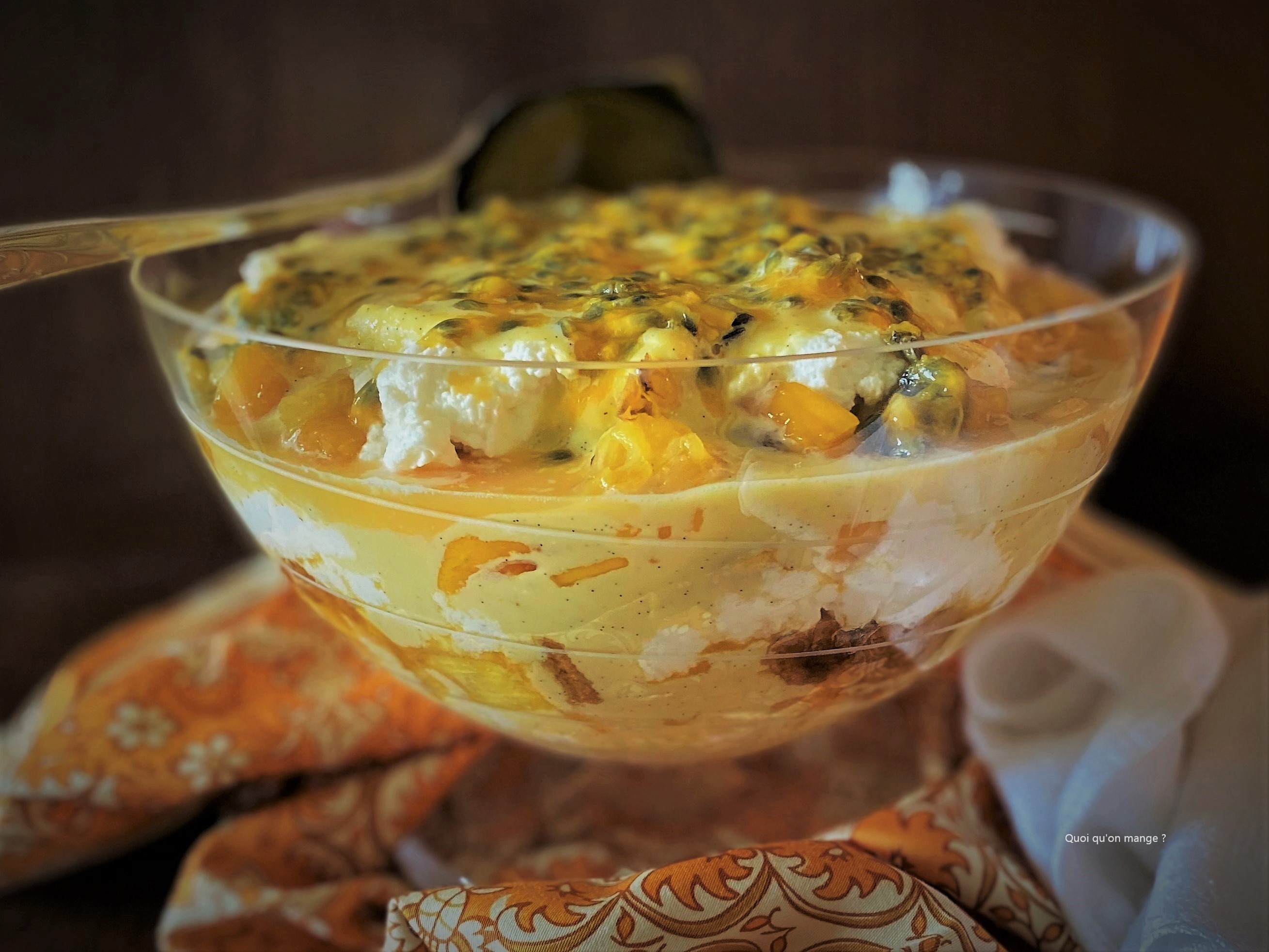 Bagatelle aux fruits exotiques