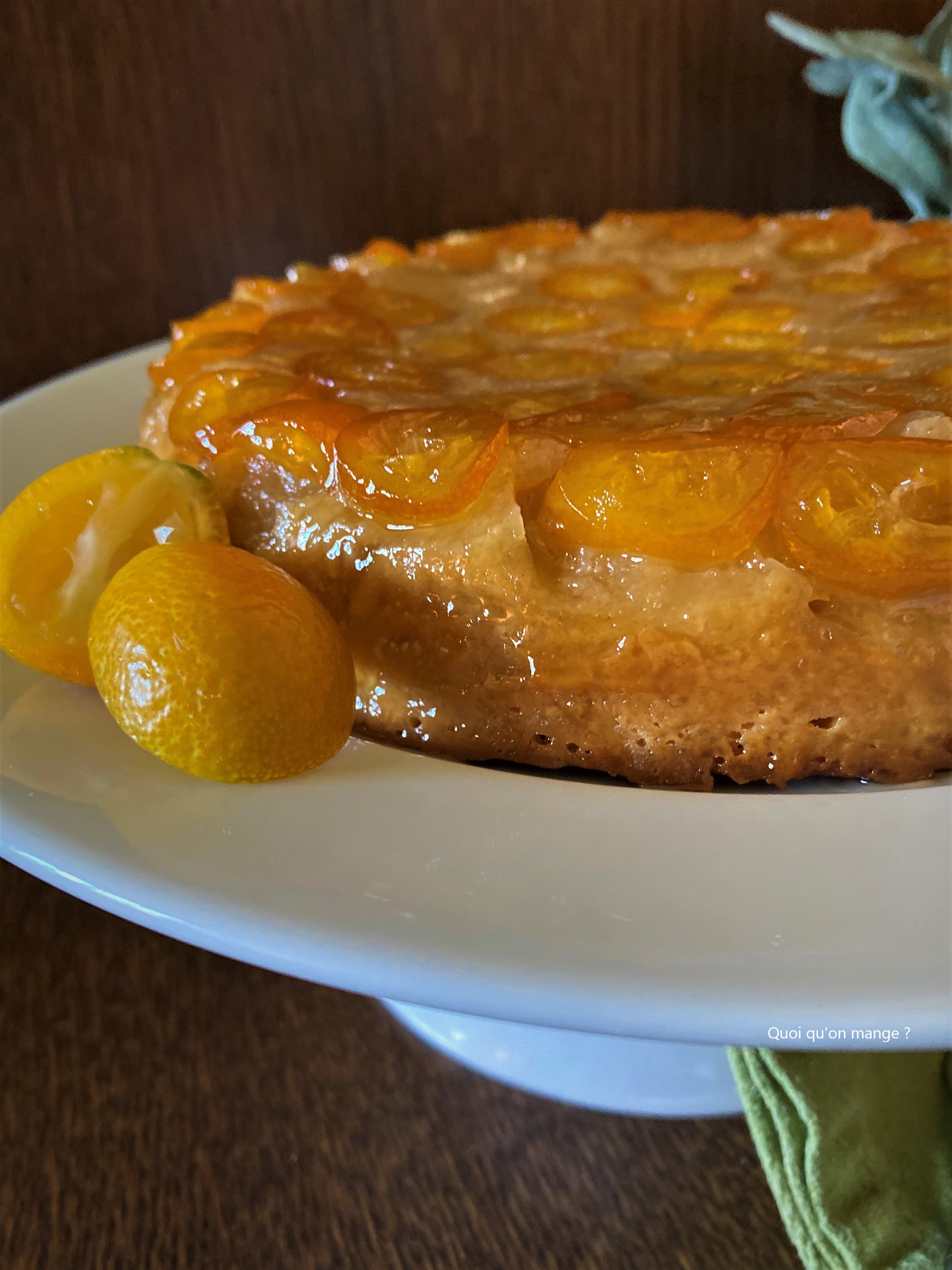 Gâteau renversé aux Kumquats
