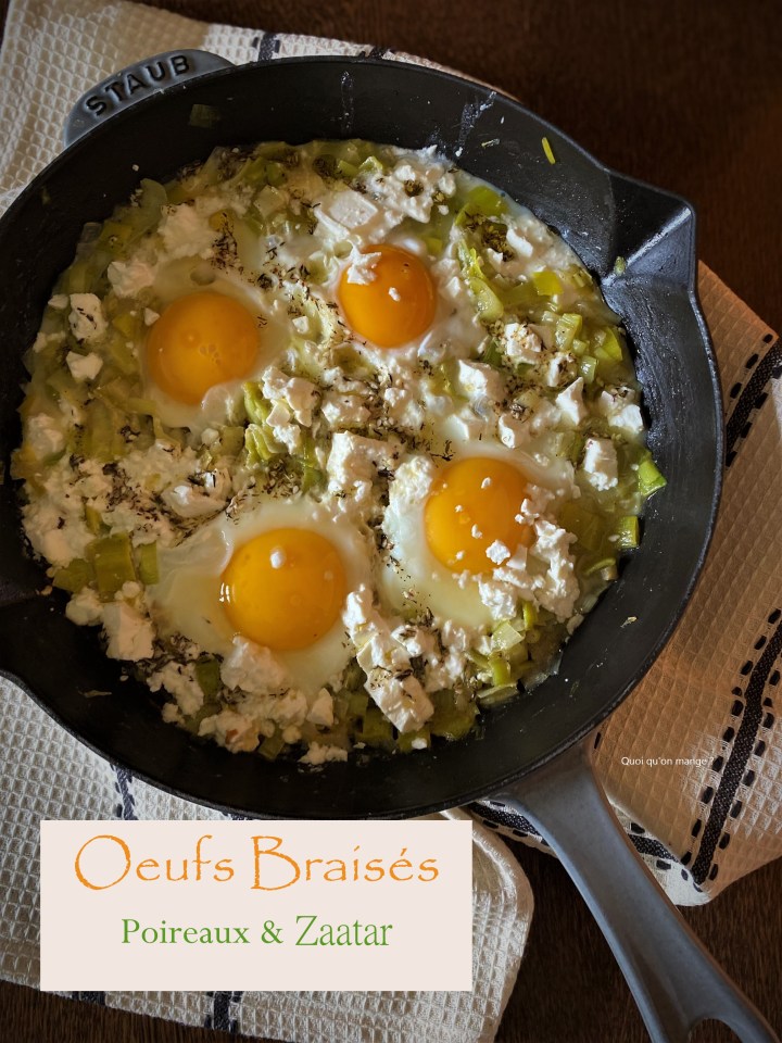 Oeufs braisés aux poireaux et zaatar, d'après une recette de Yotam Ottolenghi