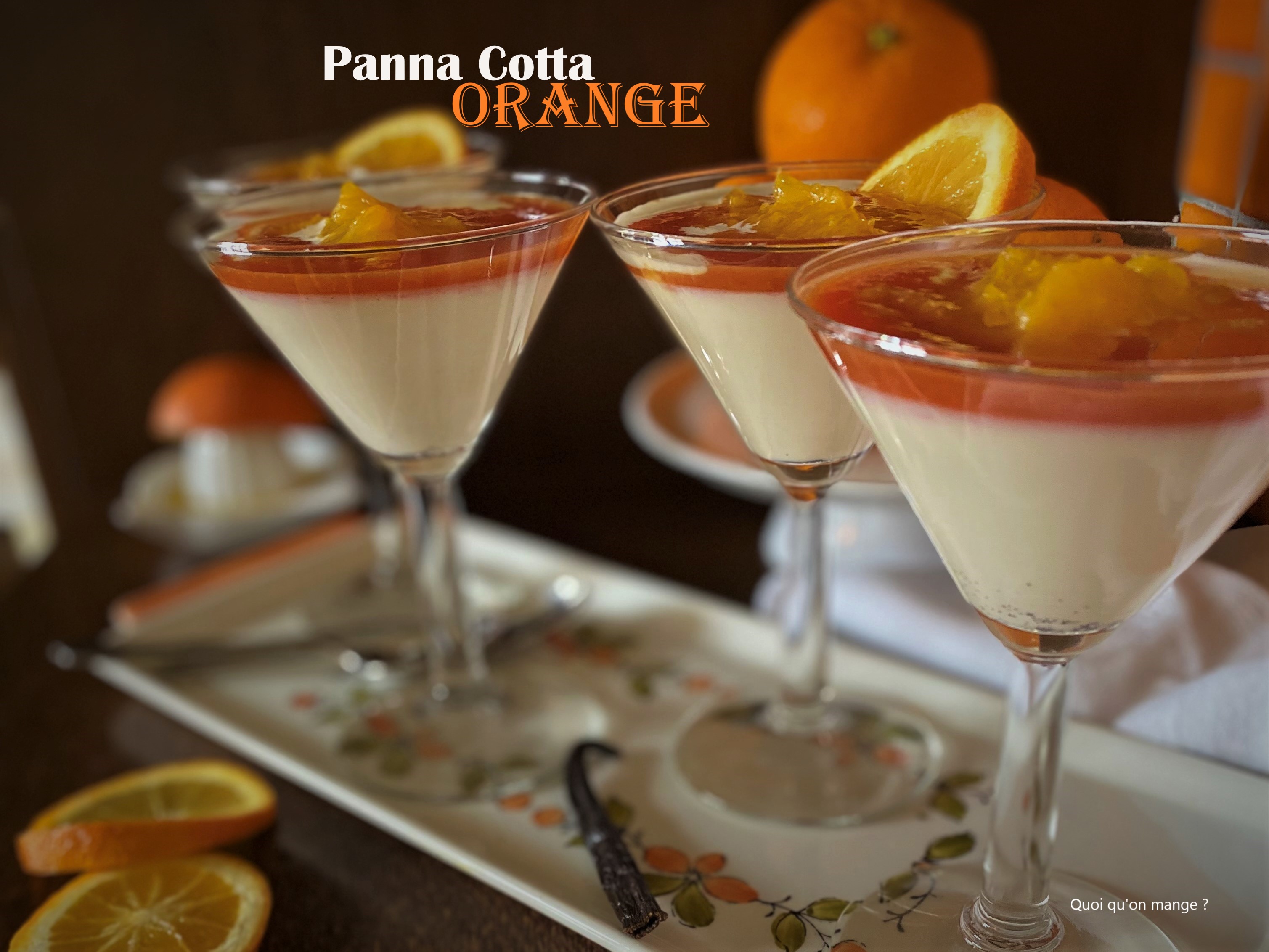 Panna Cotta à l'orange