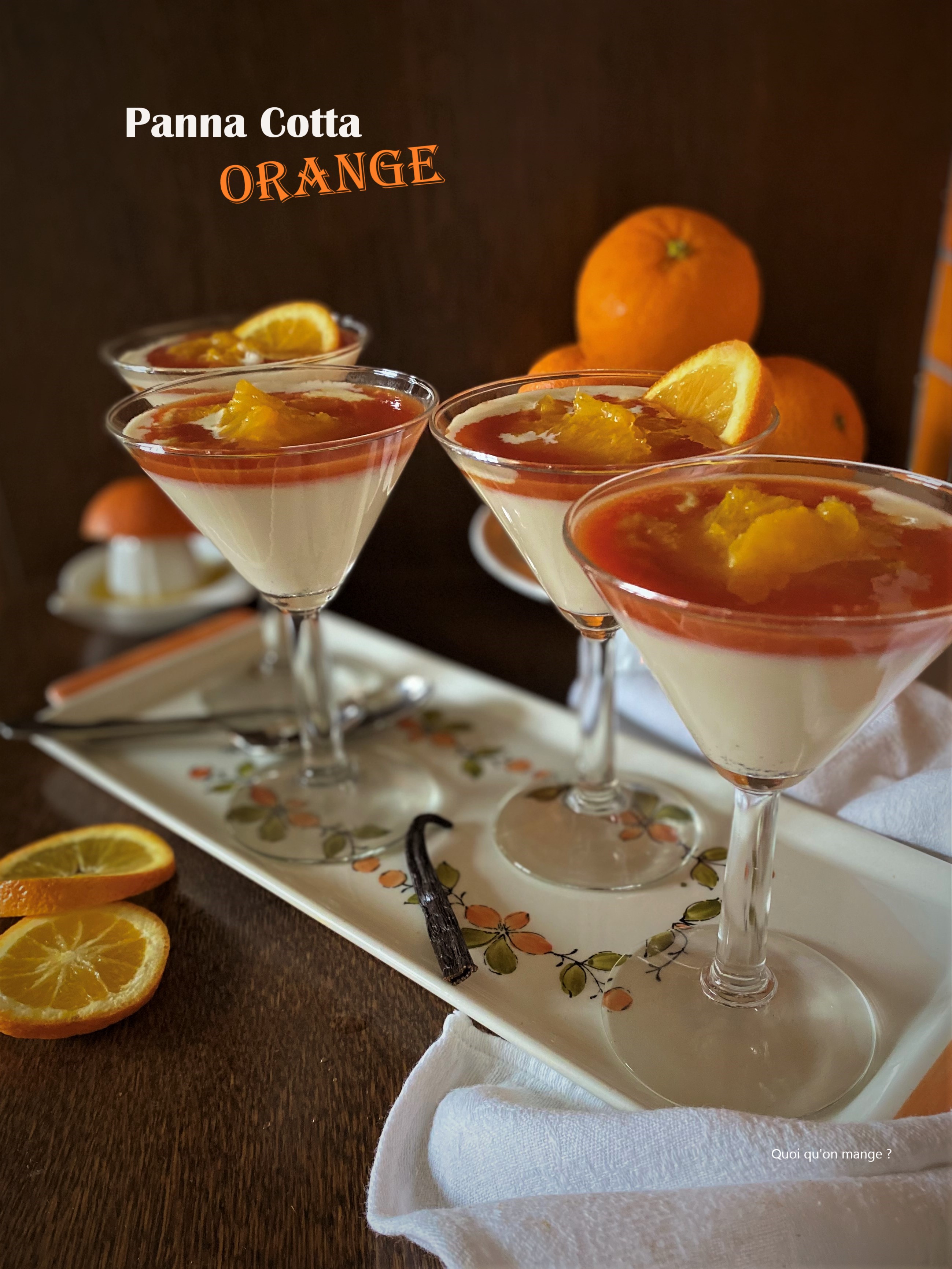 Panna Cotta à l'orange