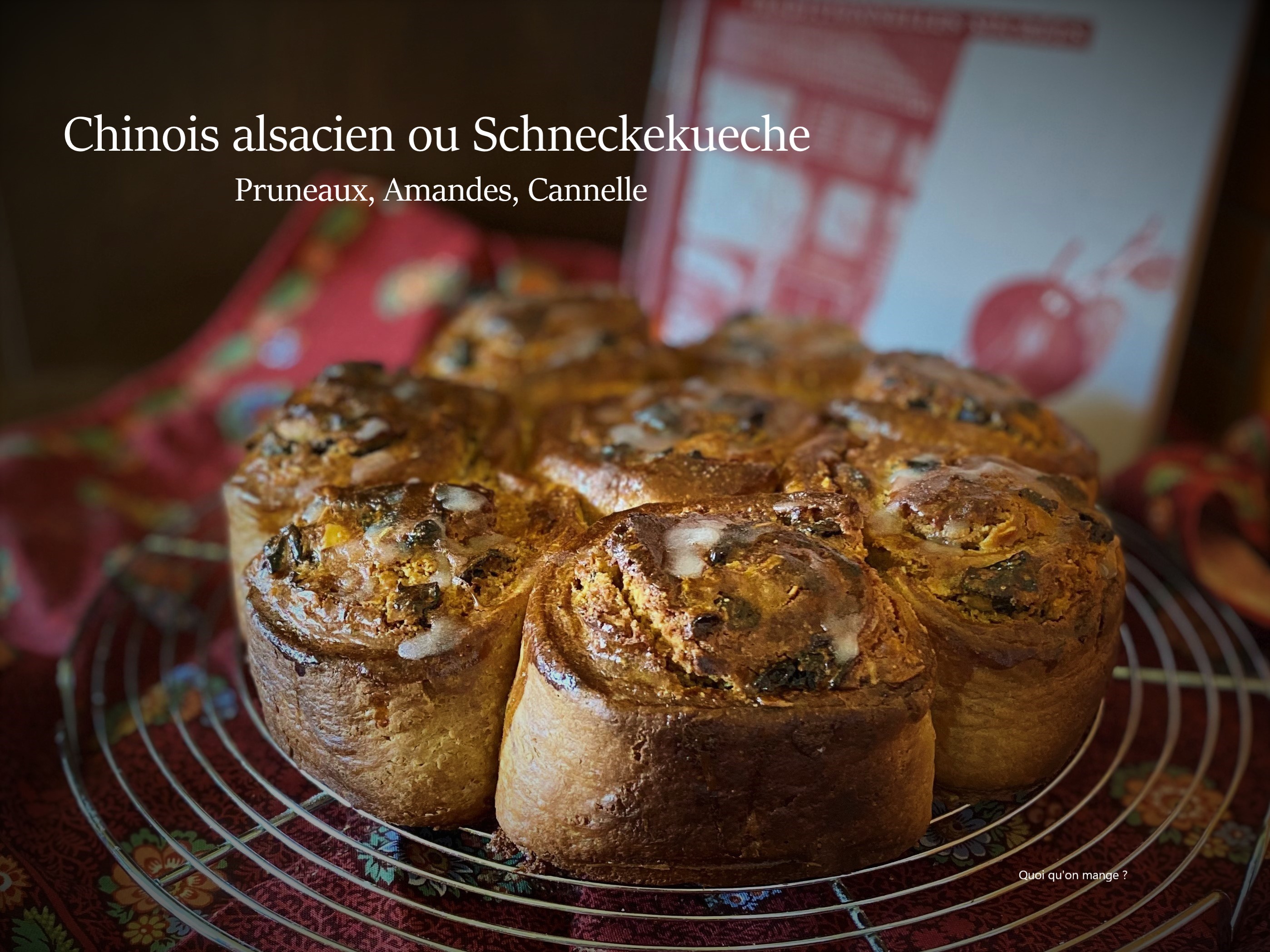 Chinois alsacien ou Schneckekueche aux pruneaux, amandes et cannelle