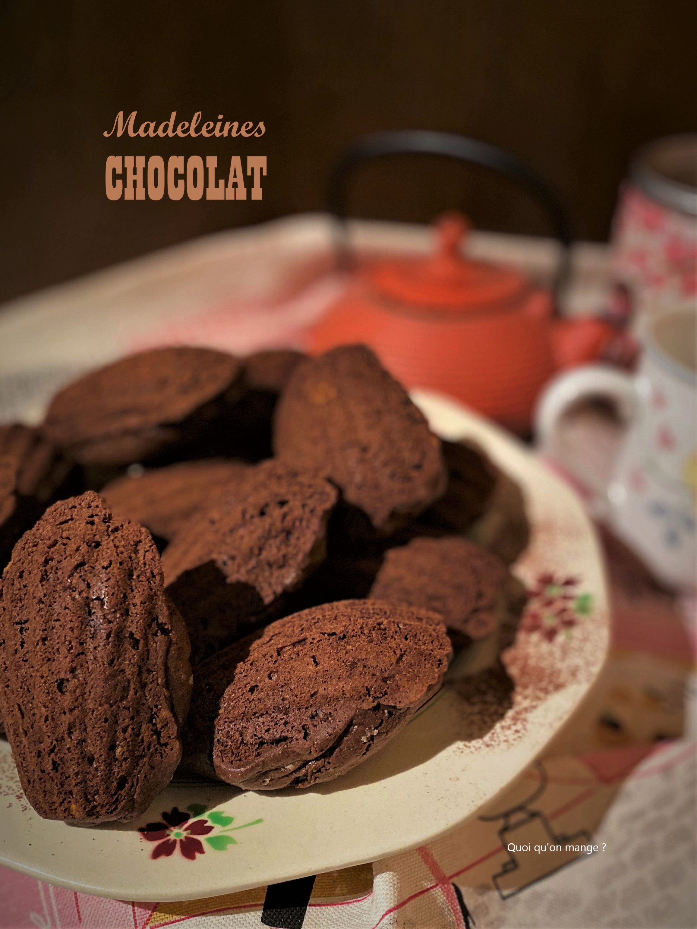 Madeleines au chocolat