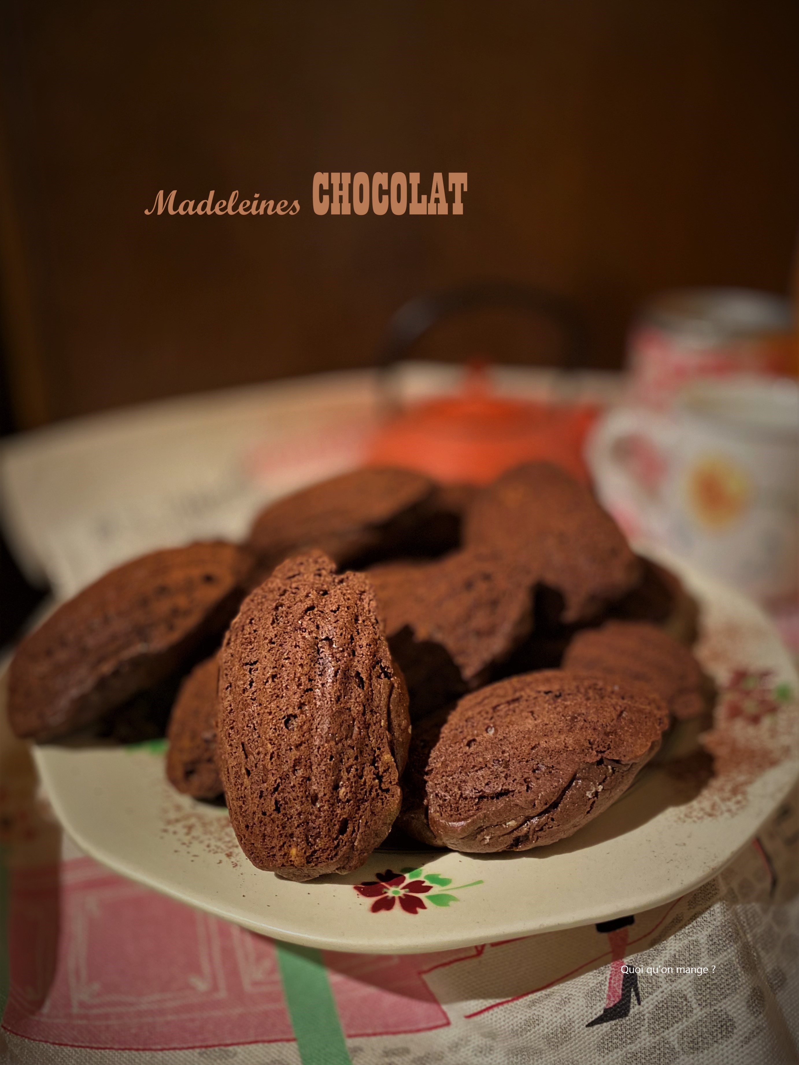 Madeleines au chocolat