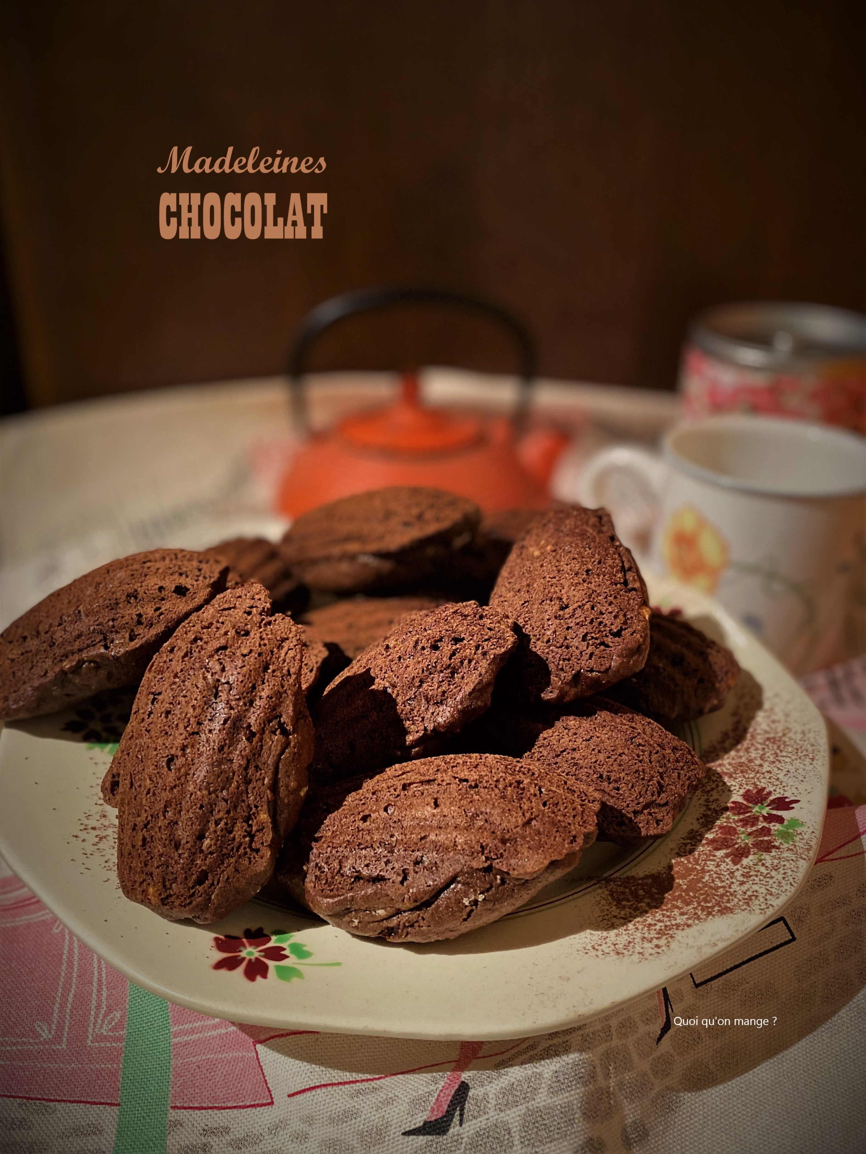 Madeleines au chocolat