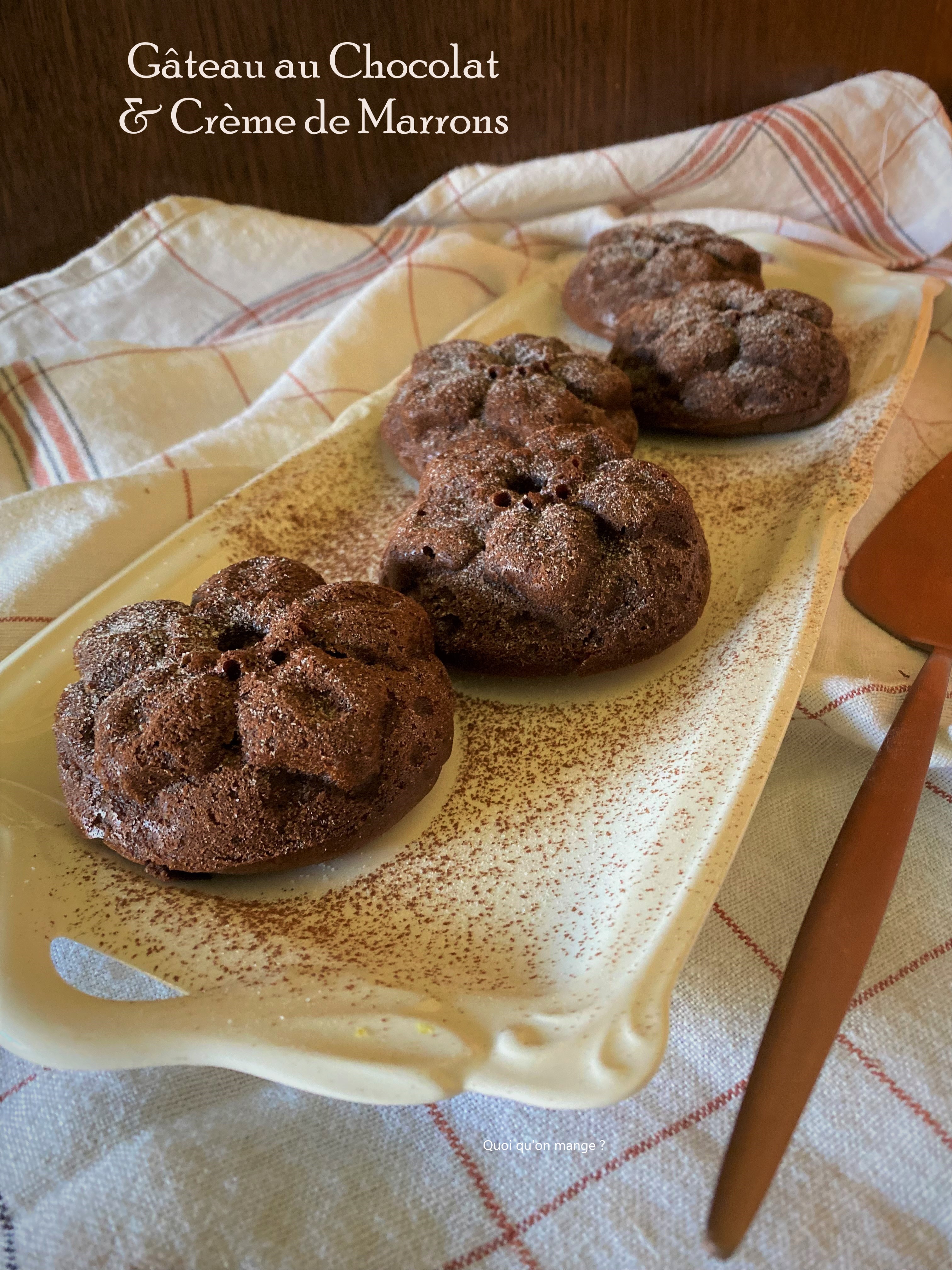 Gâteau chocolat à la crème de&nbsp;marrons