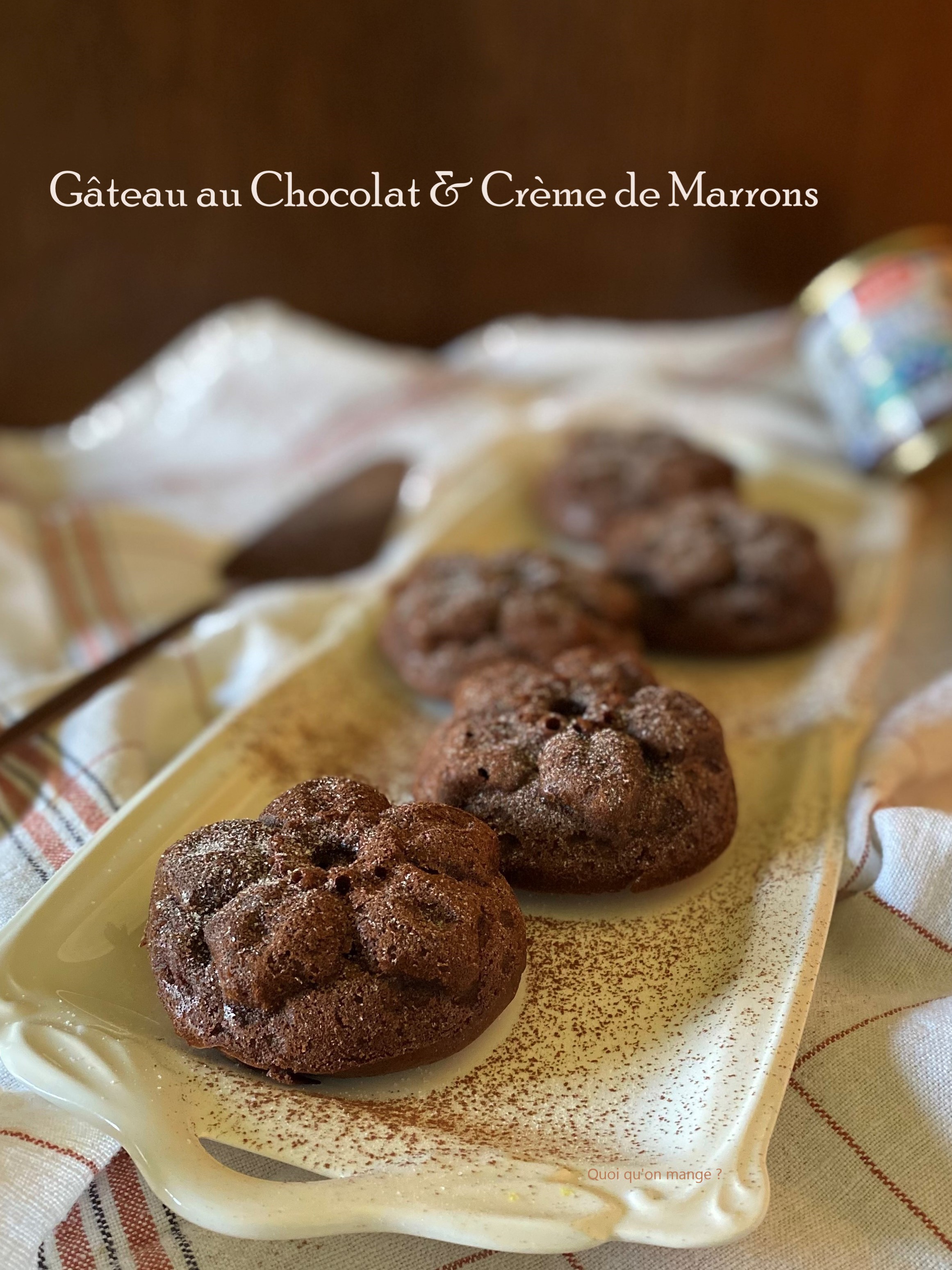 Gâteau chocolat et crème de marrons