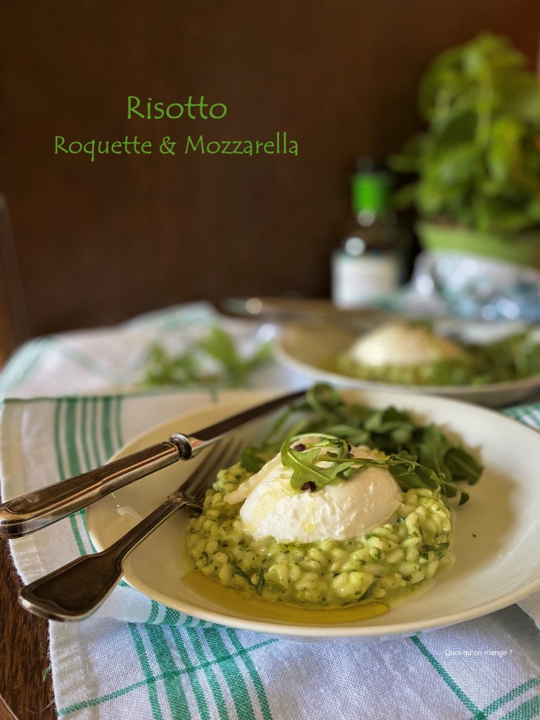 Risotto roquette et mozzarella, recette de Simone Zanoni