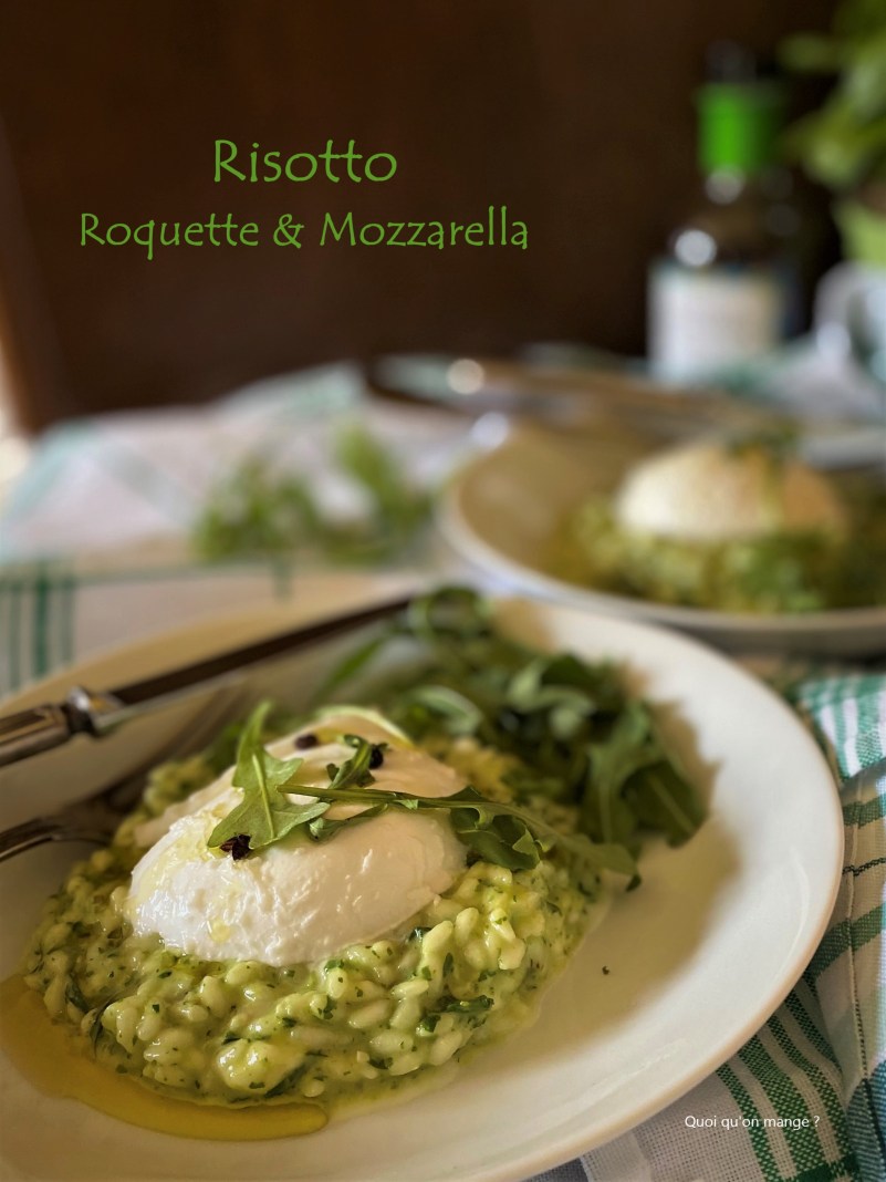 Risotto roquette et mozzarella, recette de Simone Zanoni