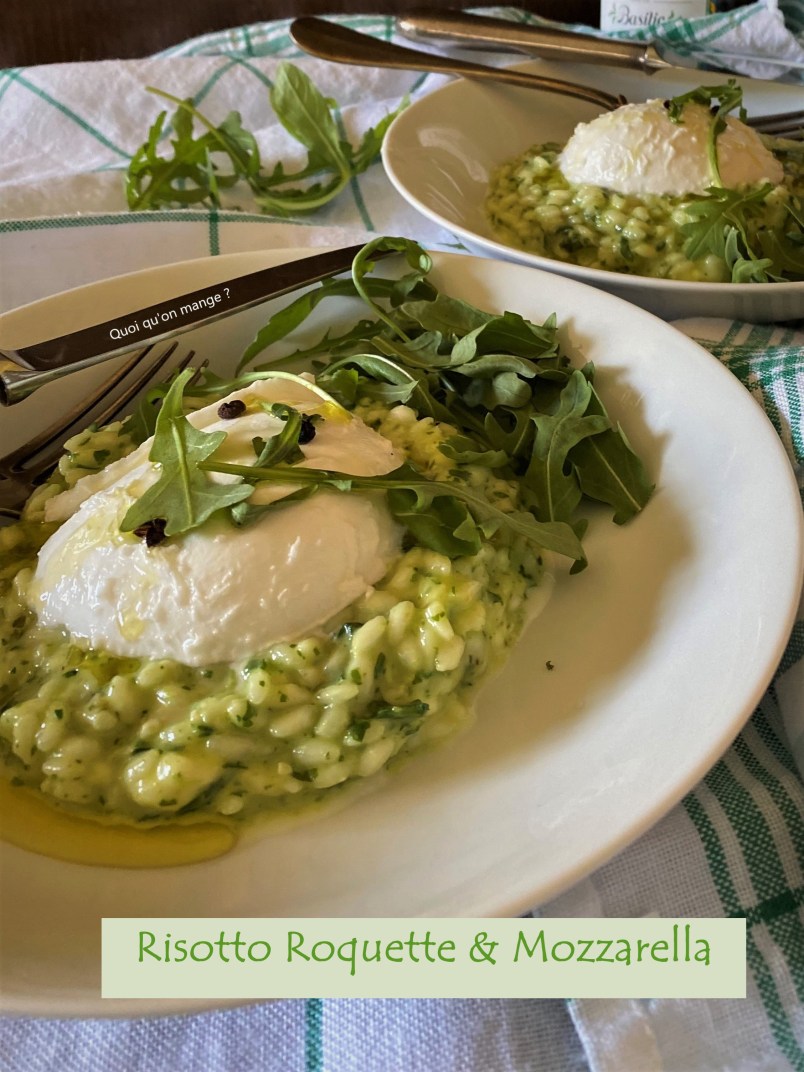 Risotto roquette et mozzarella, recette de Simone Zanoni
