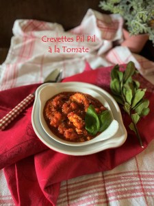 Crevettes pil pil Ă la tomate
