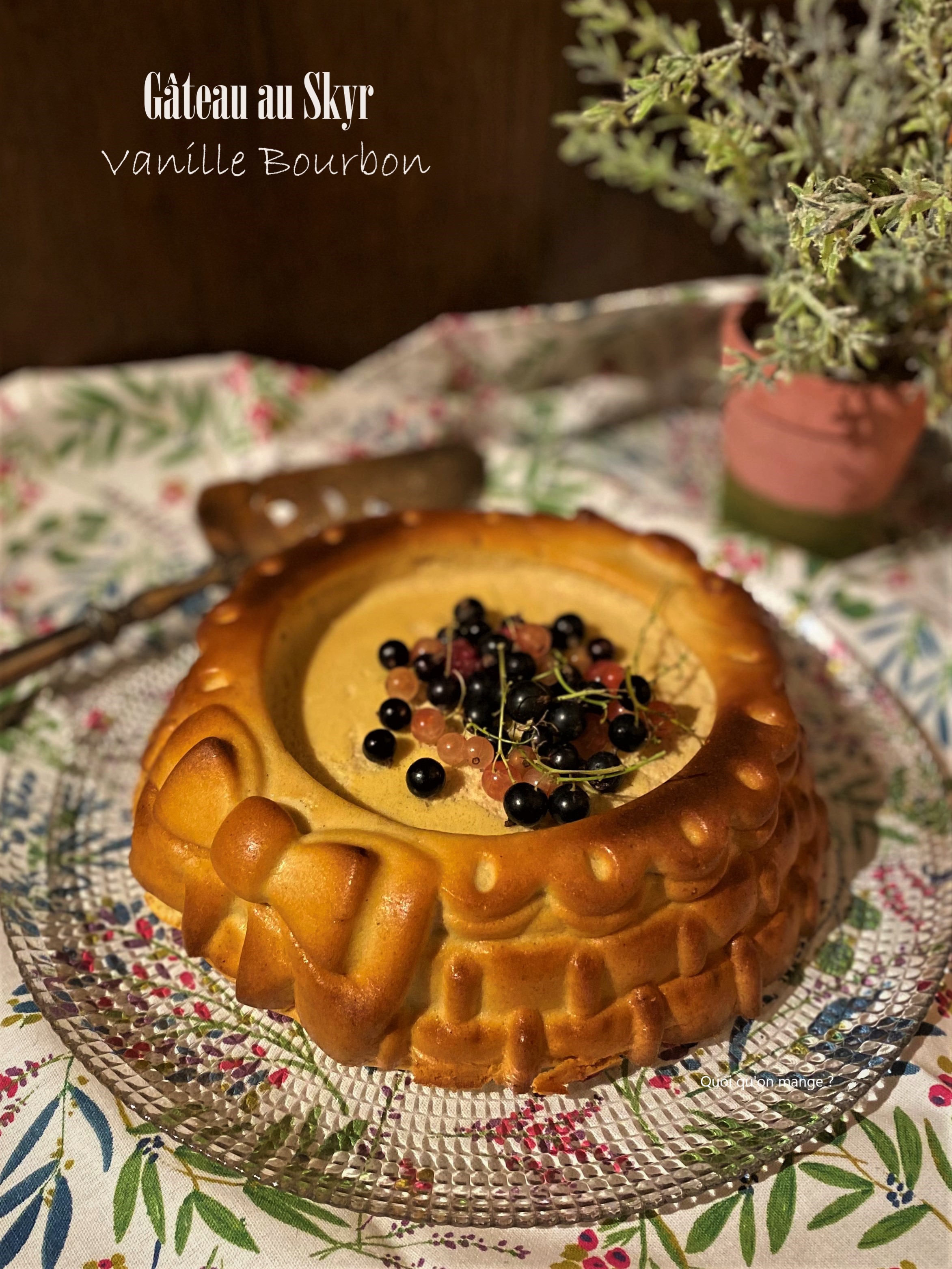 Gâteau au Skyr & à la vanille Bourbon