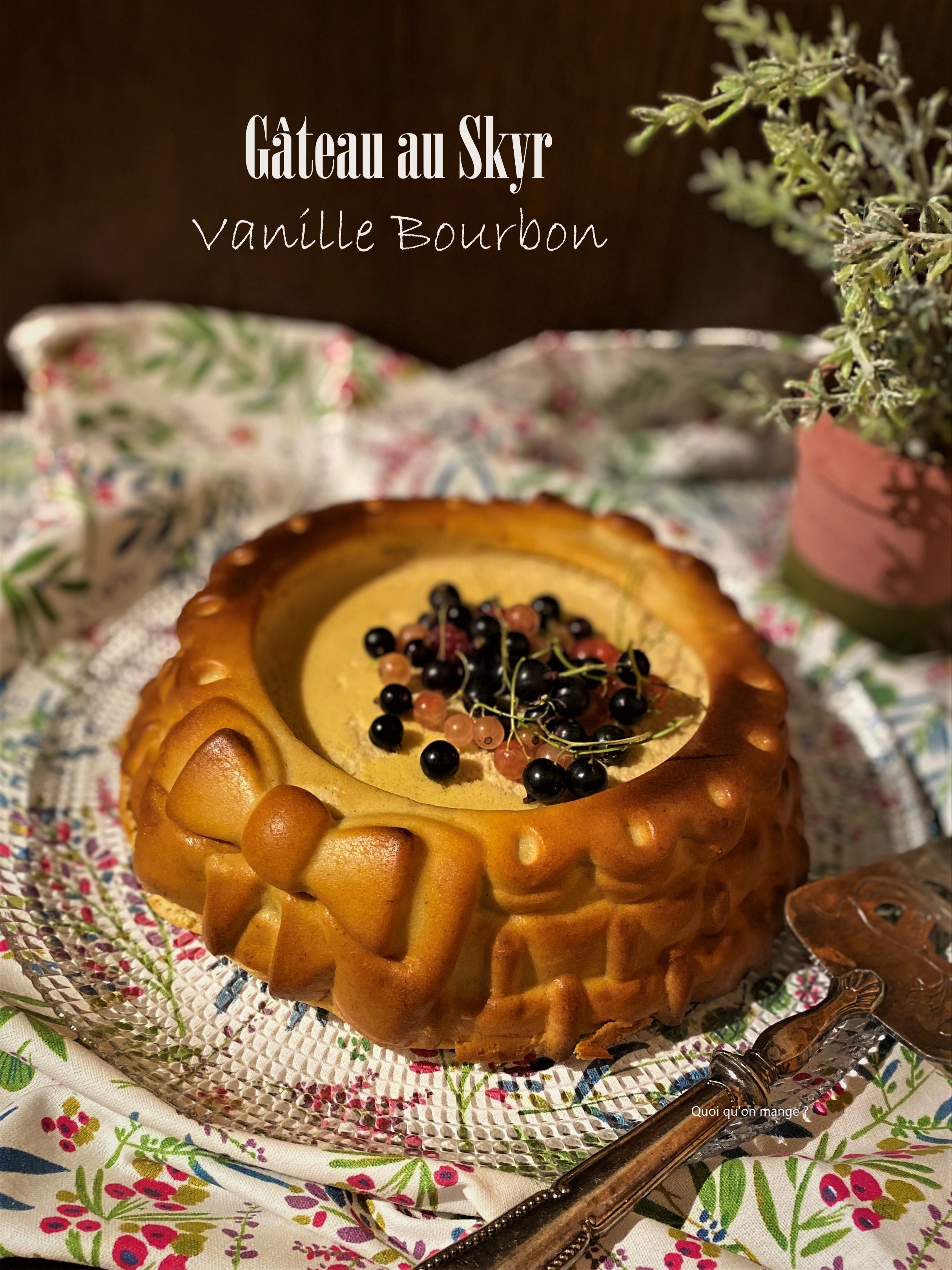 Gâteau au skyr et à la vanille&nbsp;Bourbon