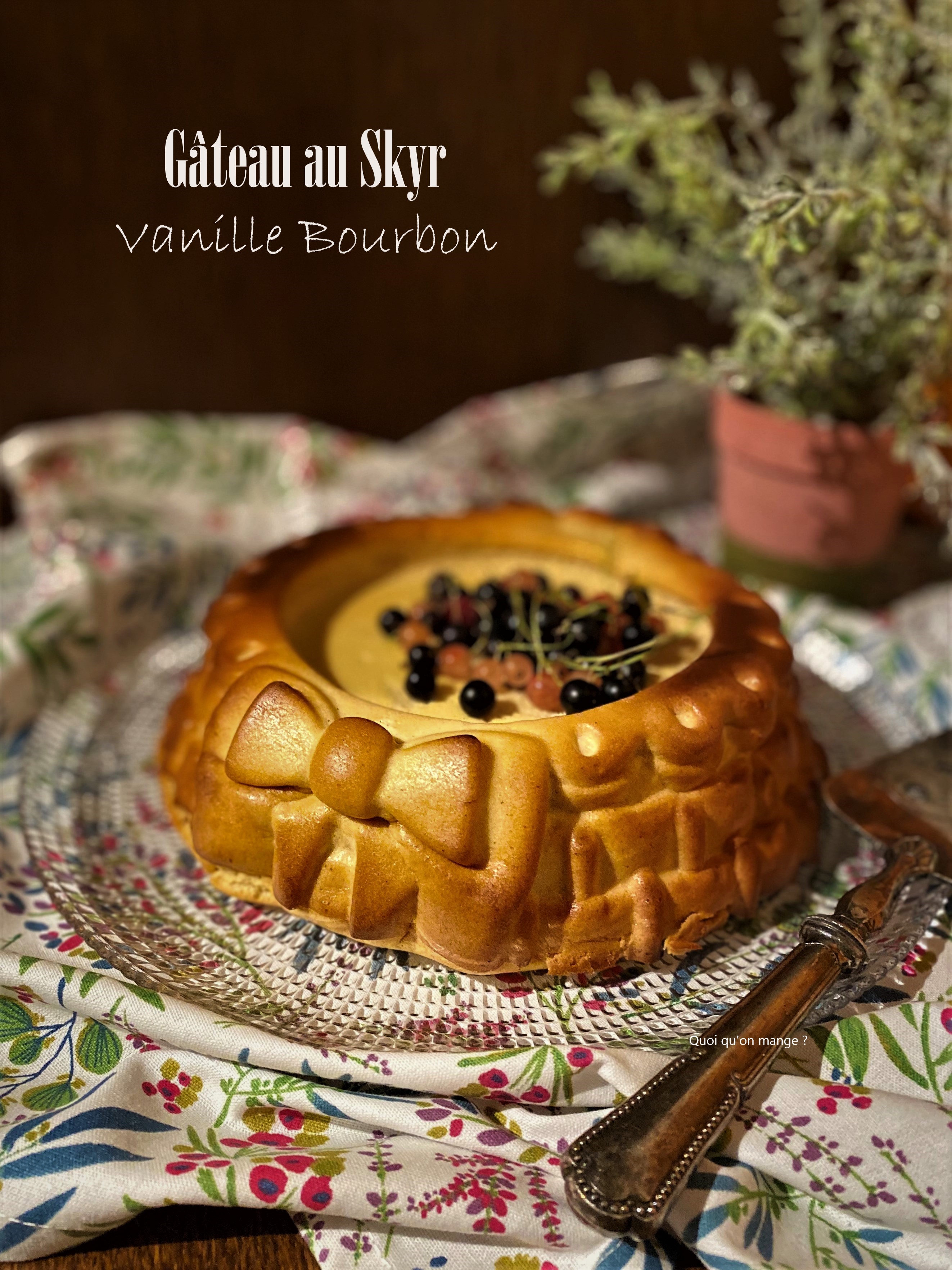 Gâteau au Skyr & à la vanille Bourbon