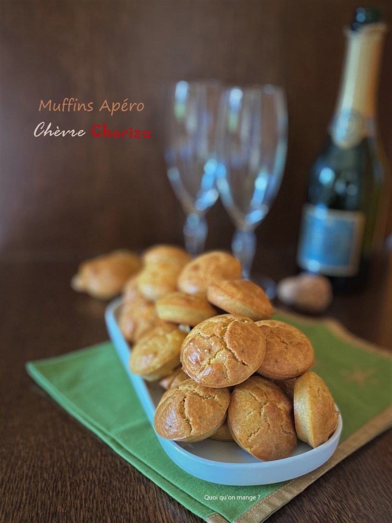 Muffins apéro chèvre & chorizo