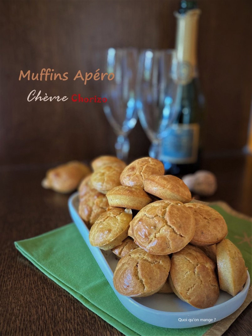 Muffins apéro chèvre & chorizo
