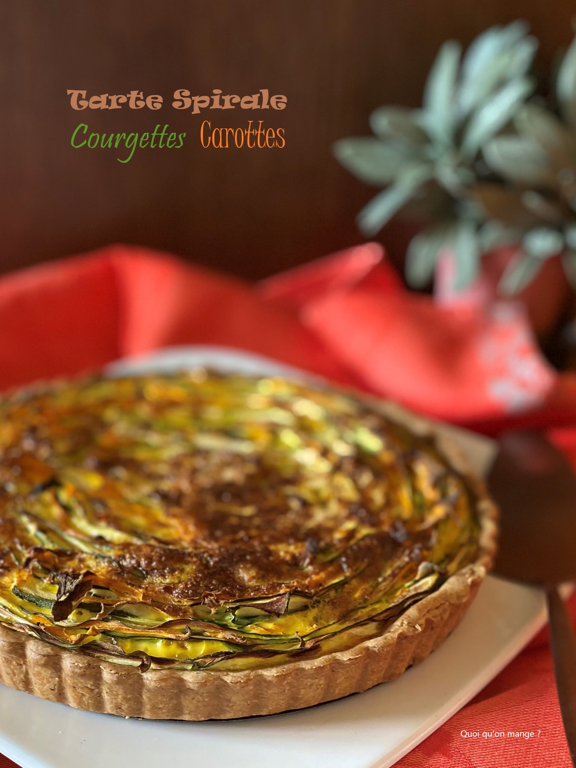 Tarte spirale aux légumes