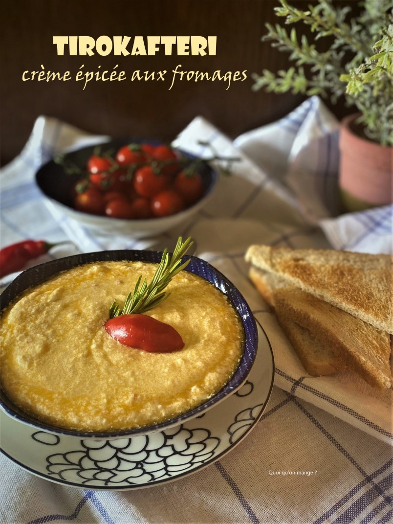 Tirokafteri, crème épicée aux fromages
