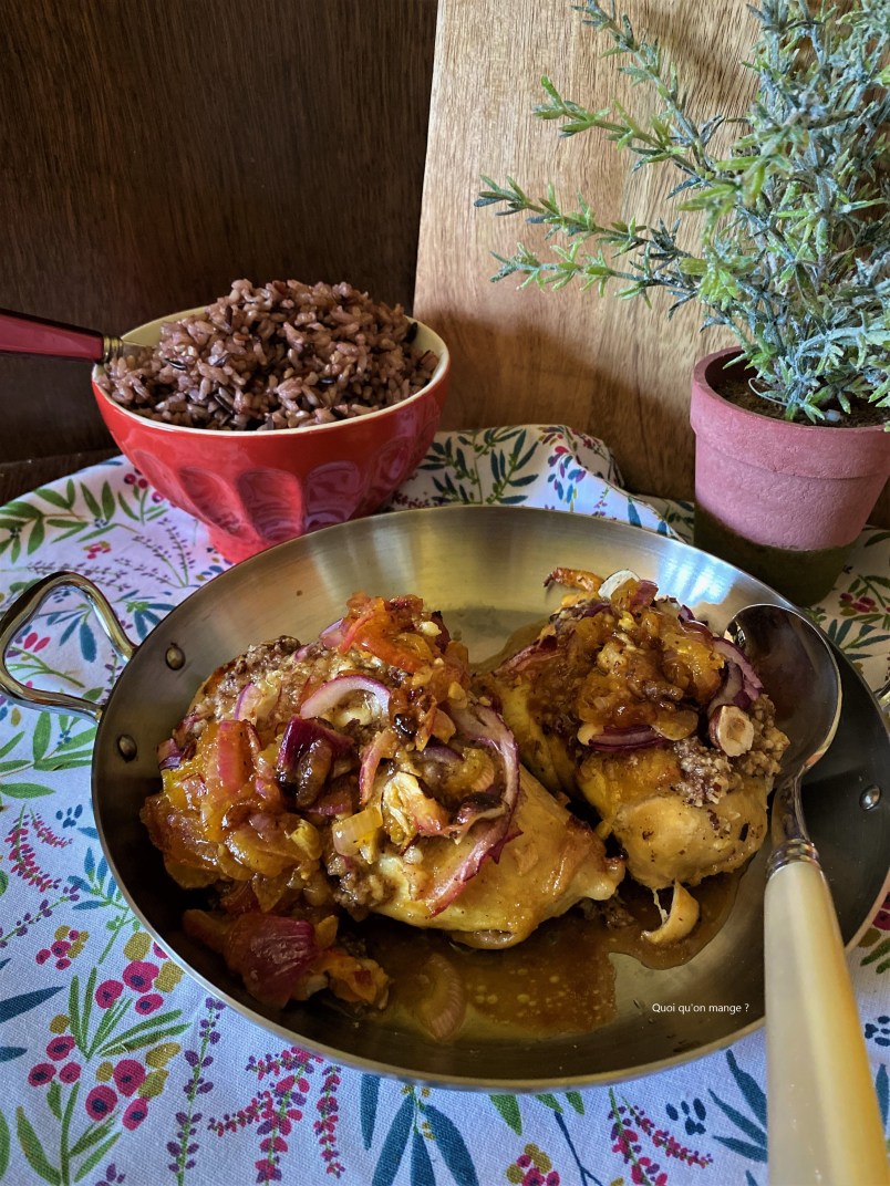 Poulet rĂŽti au safran, noisettes & miel de Y. Ottolenghi