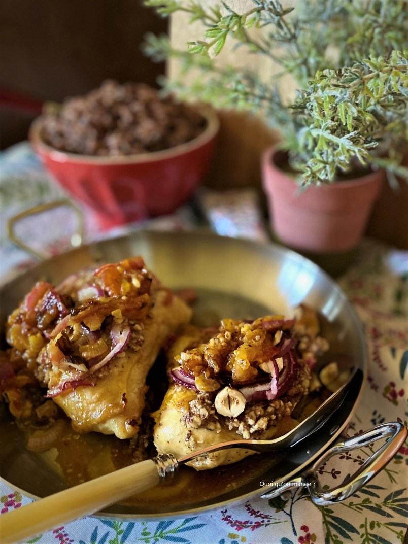Poulet rĂŽti au safran, noisettes & miel de Y. Ottolenghi