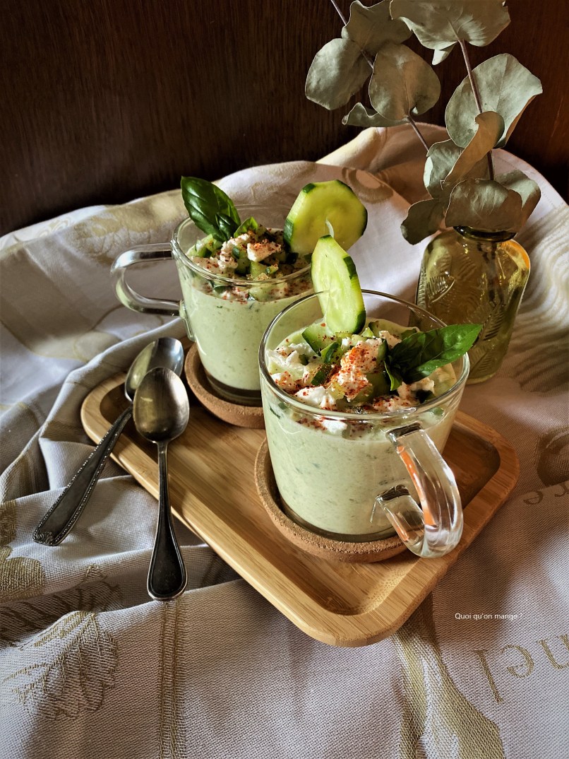 Gaspacho concombre & basilic