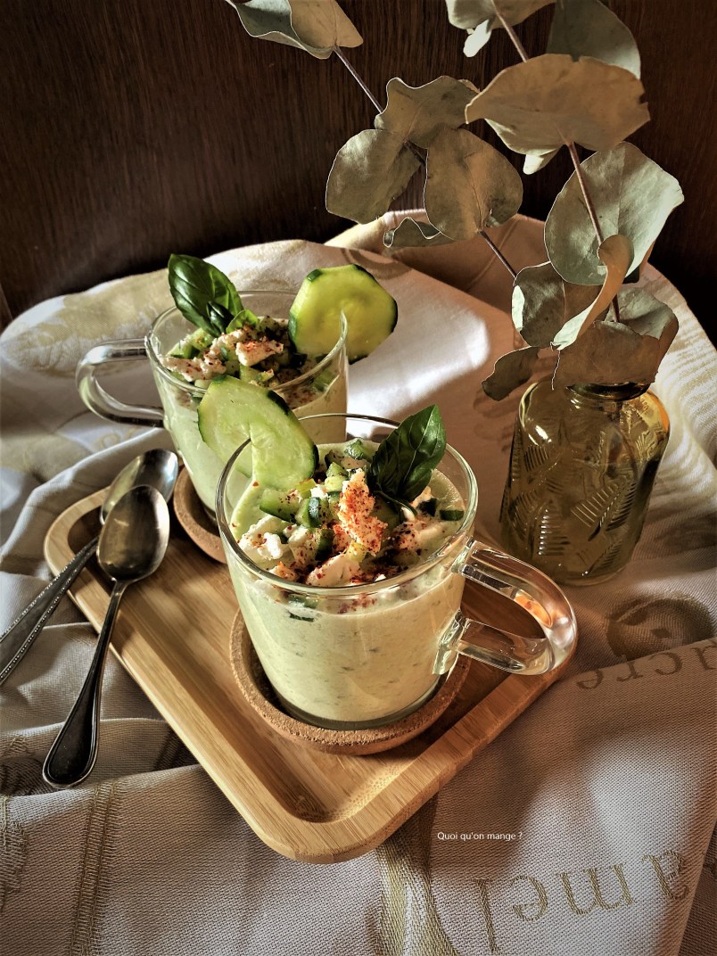 Gaspacho concombre & basilic